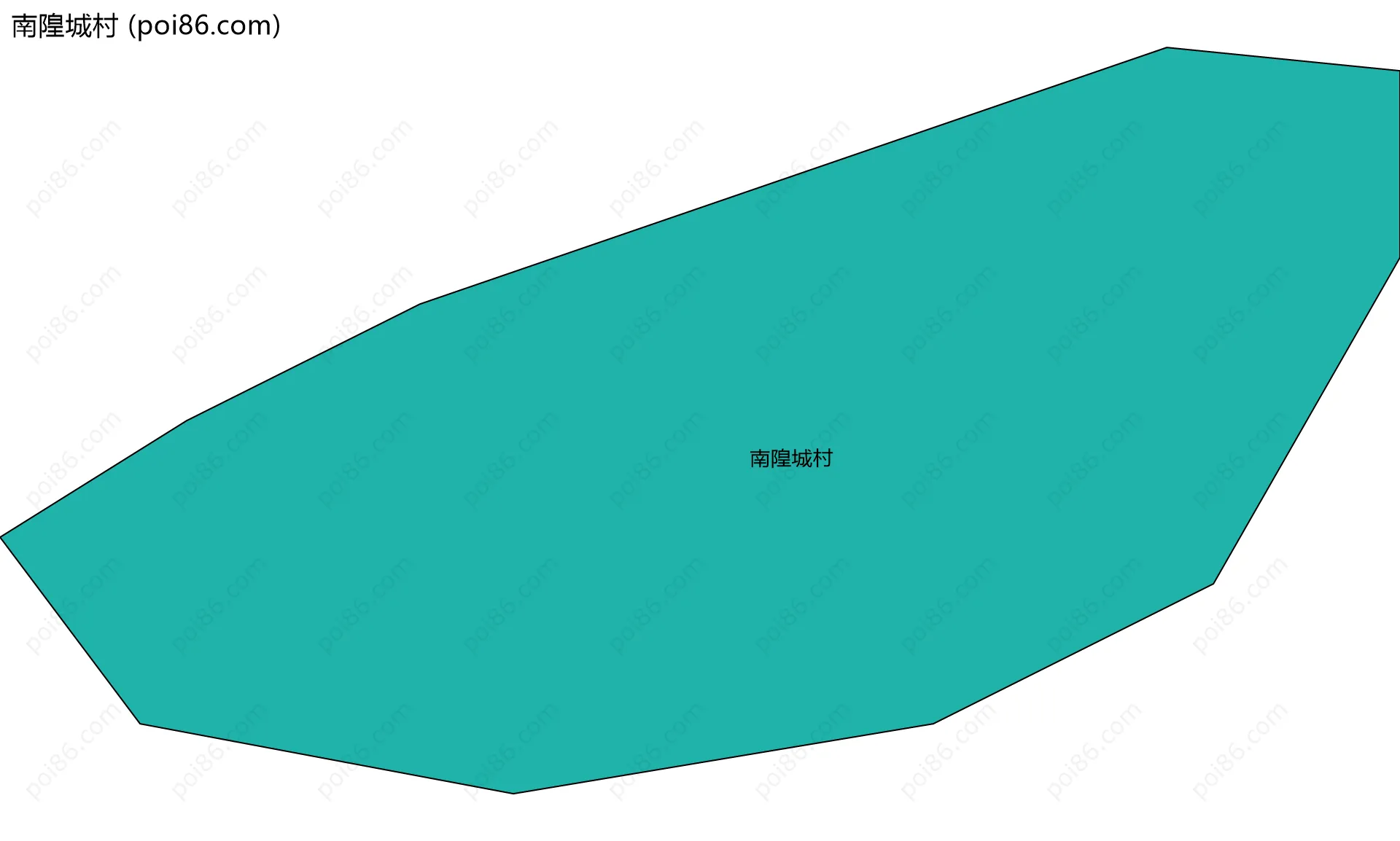 南隍城村边界地图