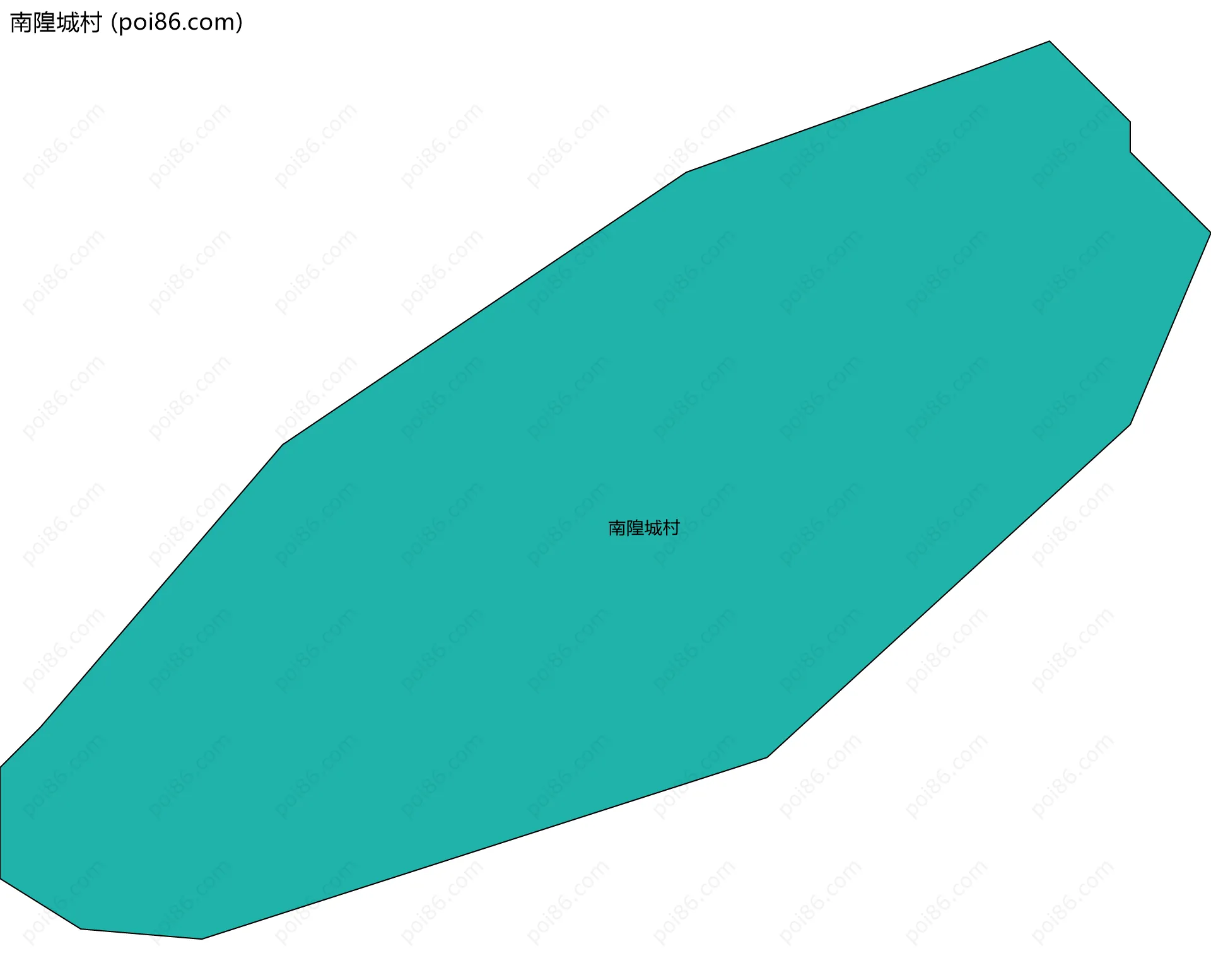 南隍城村边界地图