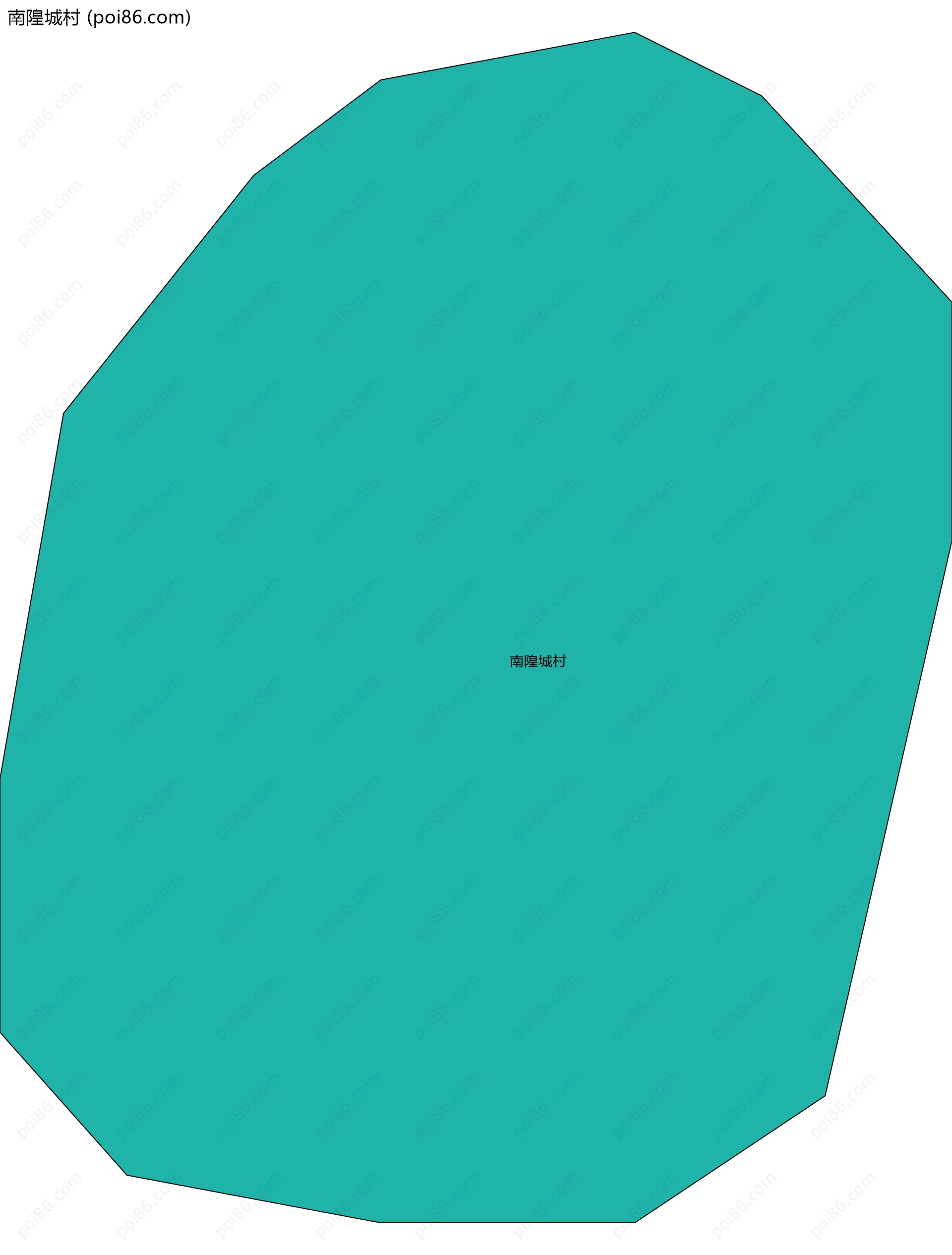 南隍城村边界地图