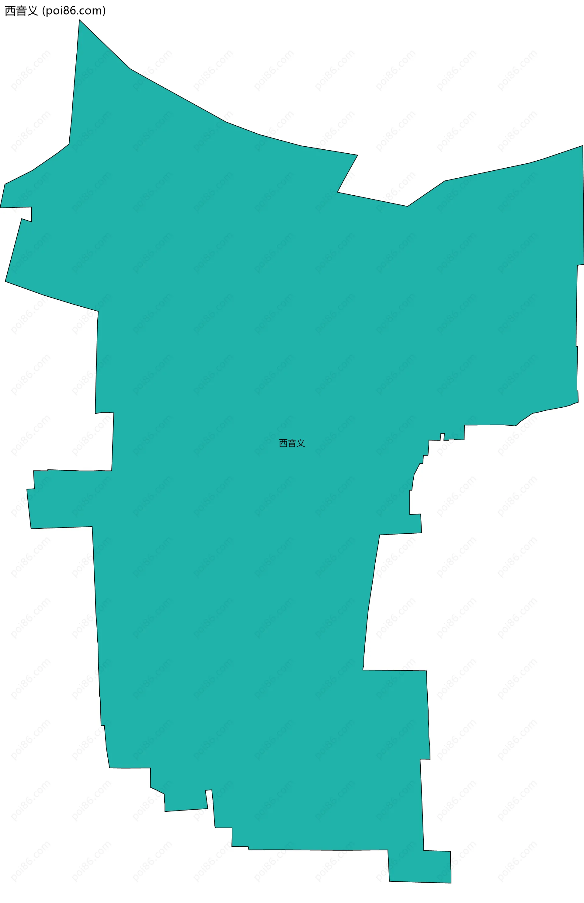 西音义边界地图