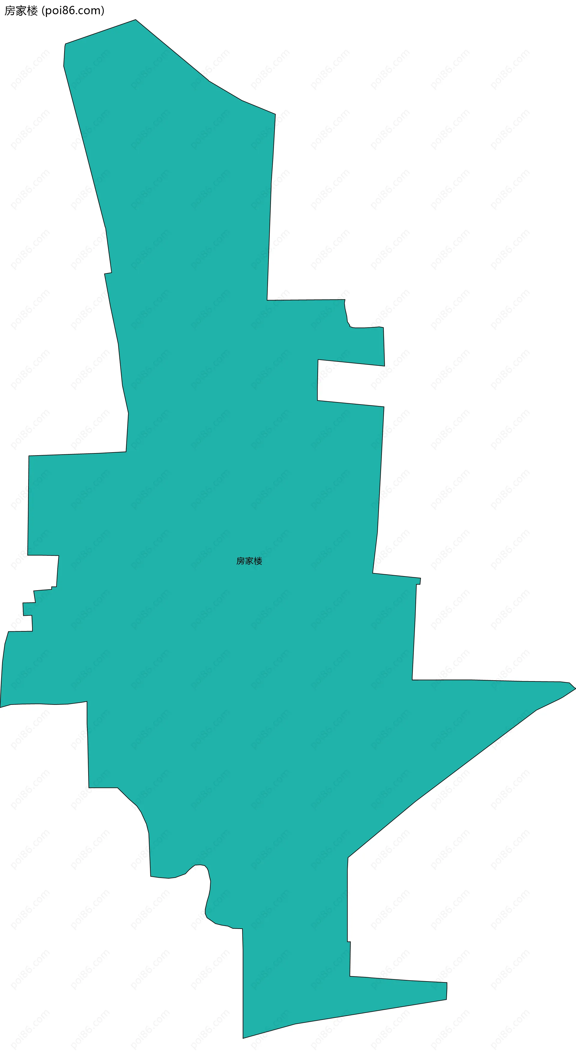 房家楼边界地图