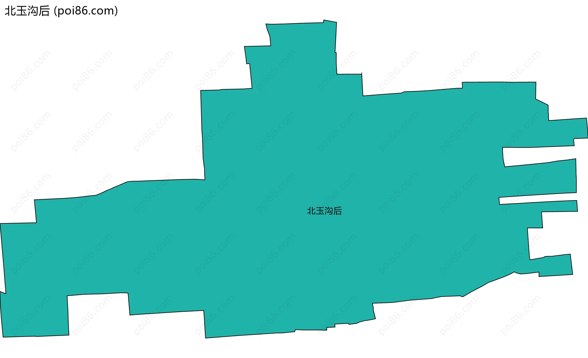 北玉沟后边界地图