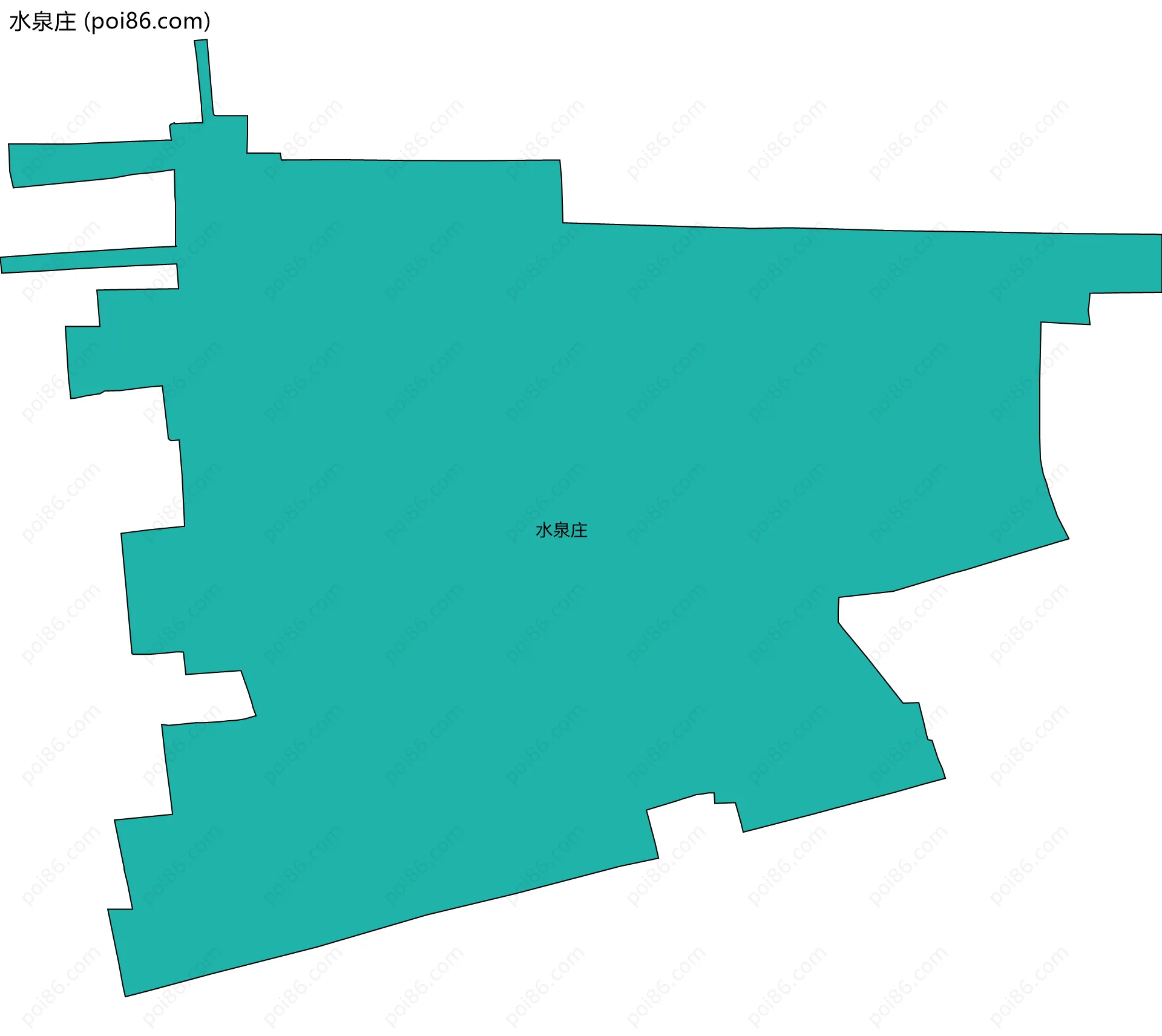 水泉庄边界地图