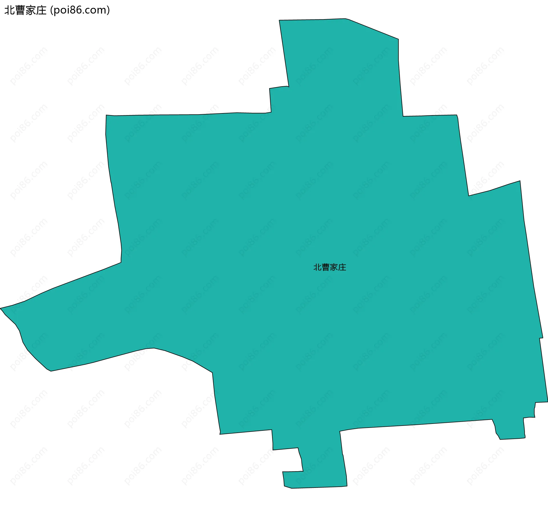 北曹家庄边界地图