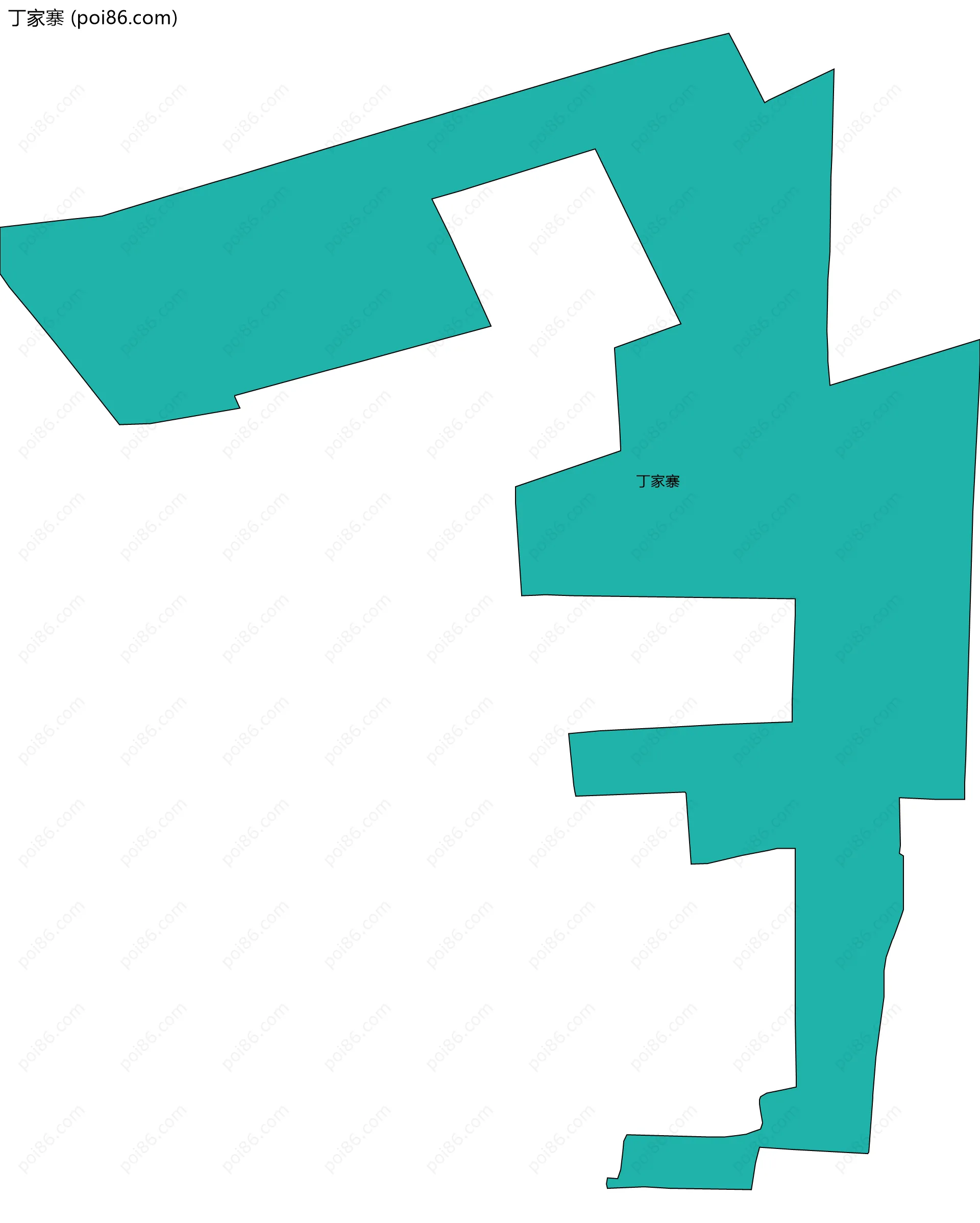 丁家寨边界地图