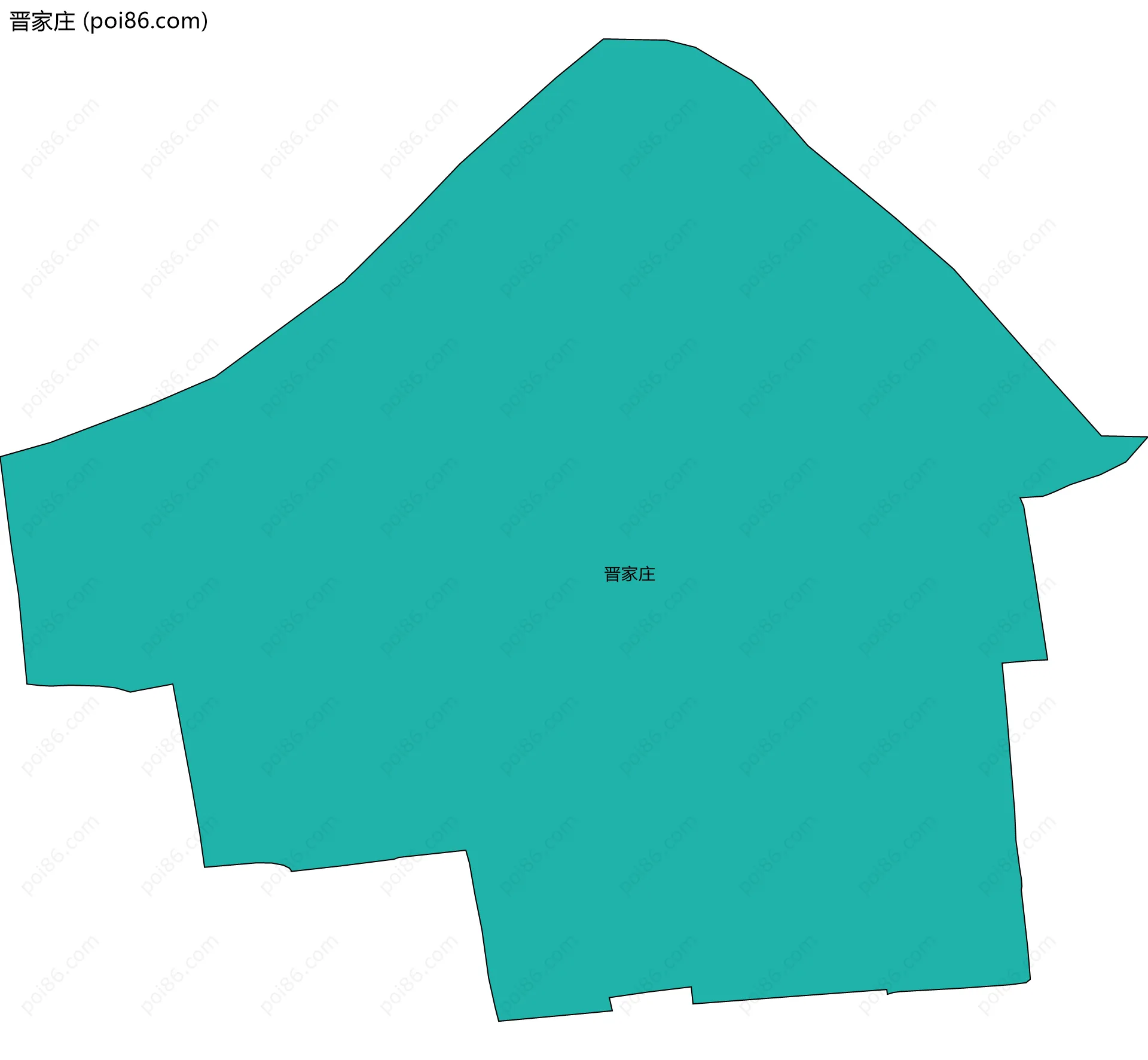 晋家庄边界地图