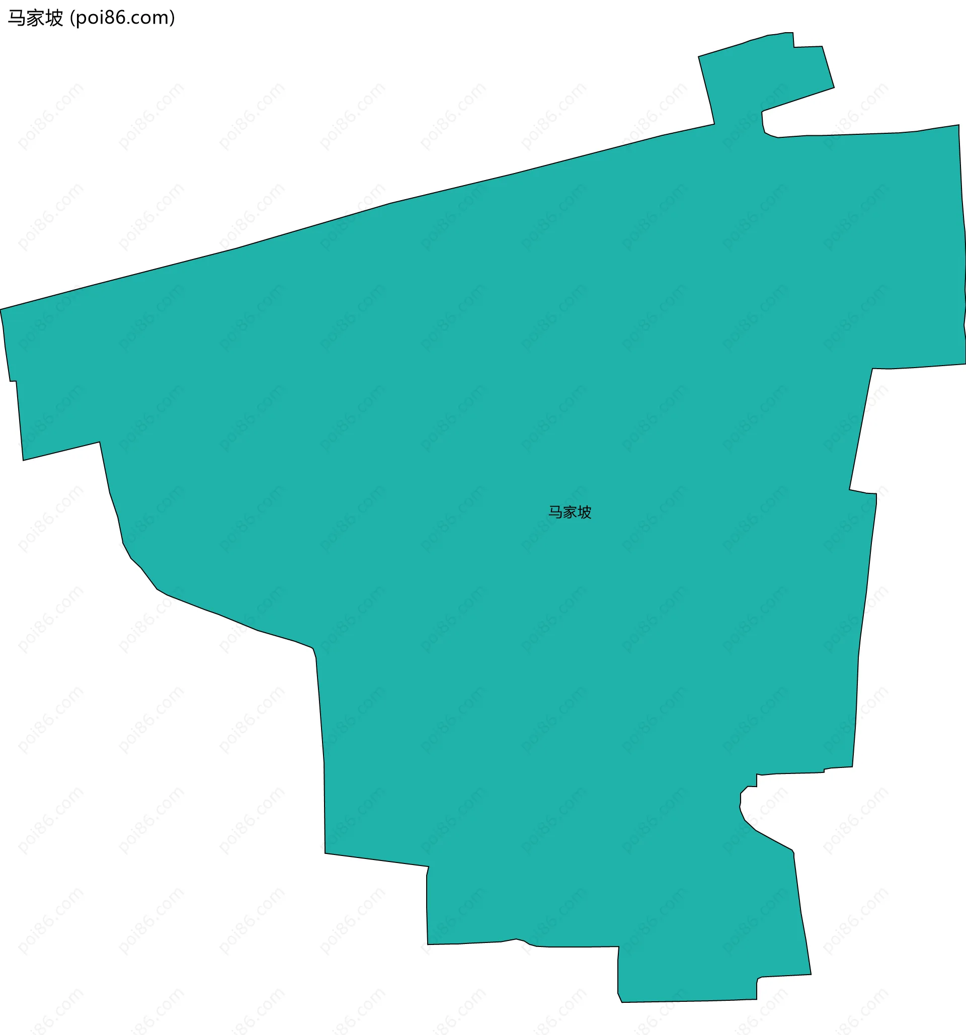 马家坡边界地图