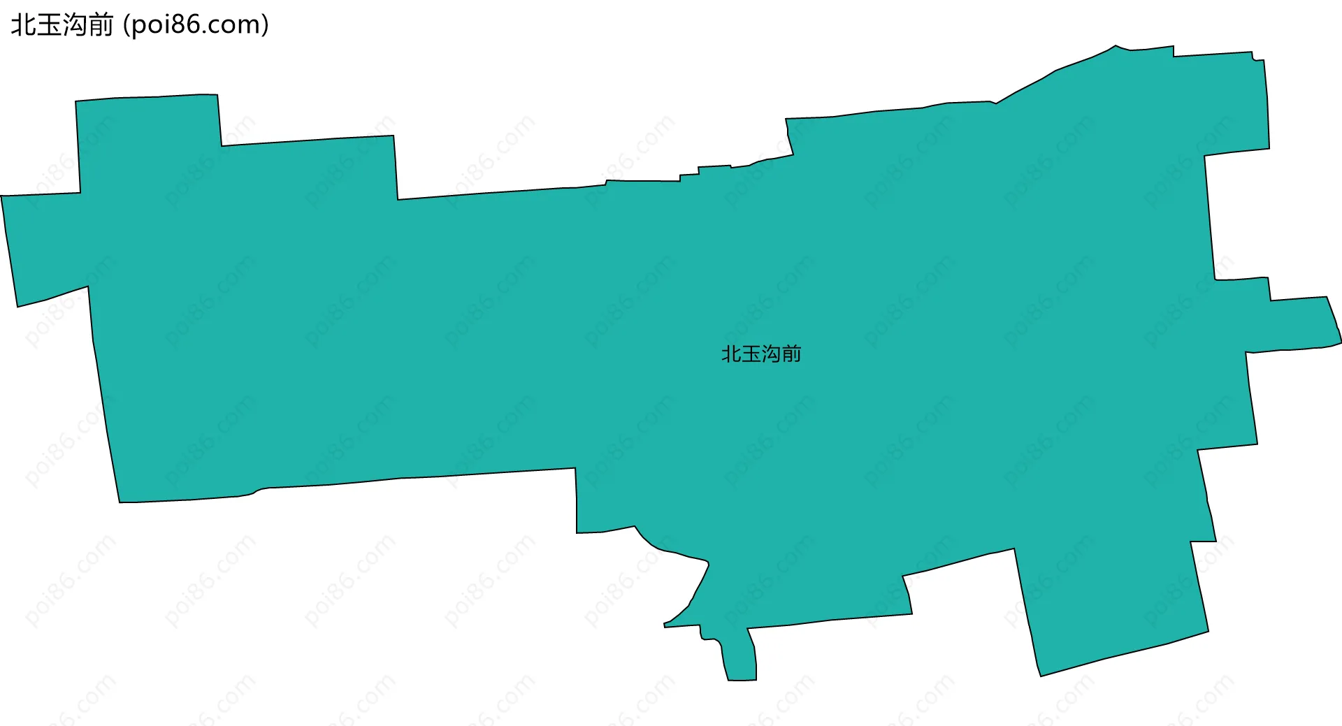 北玉沟前边界地图