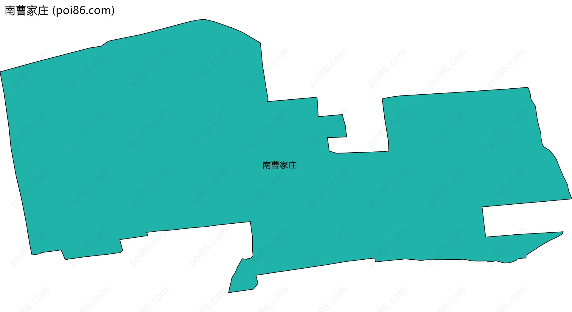 南曹家庄边界地图