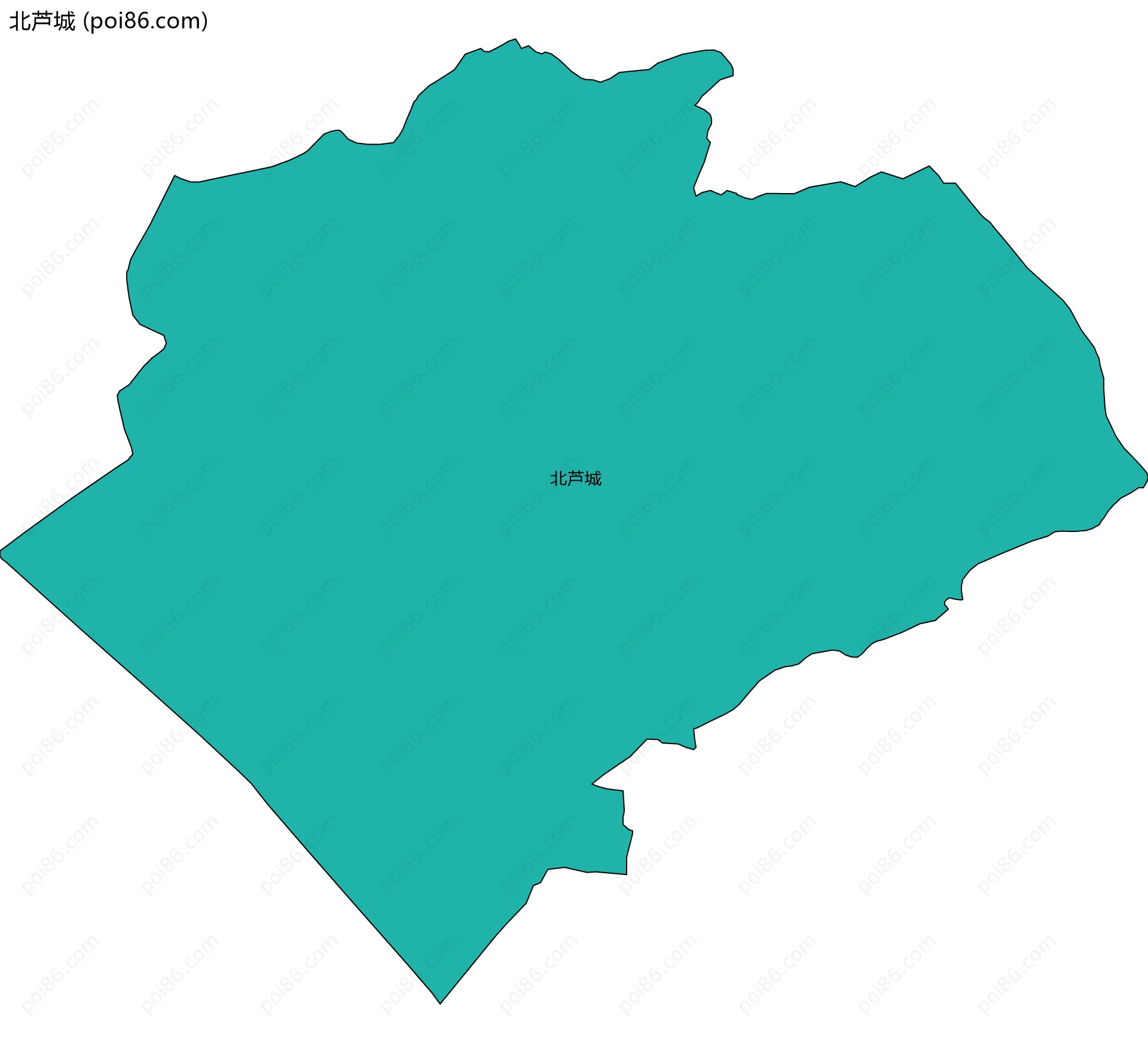 北芦城边界地图