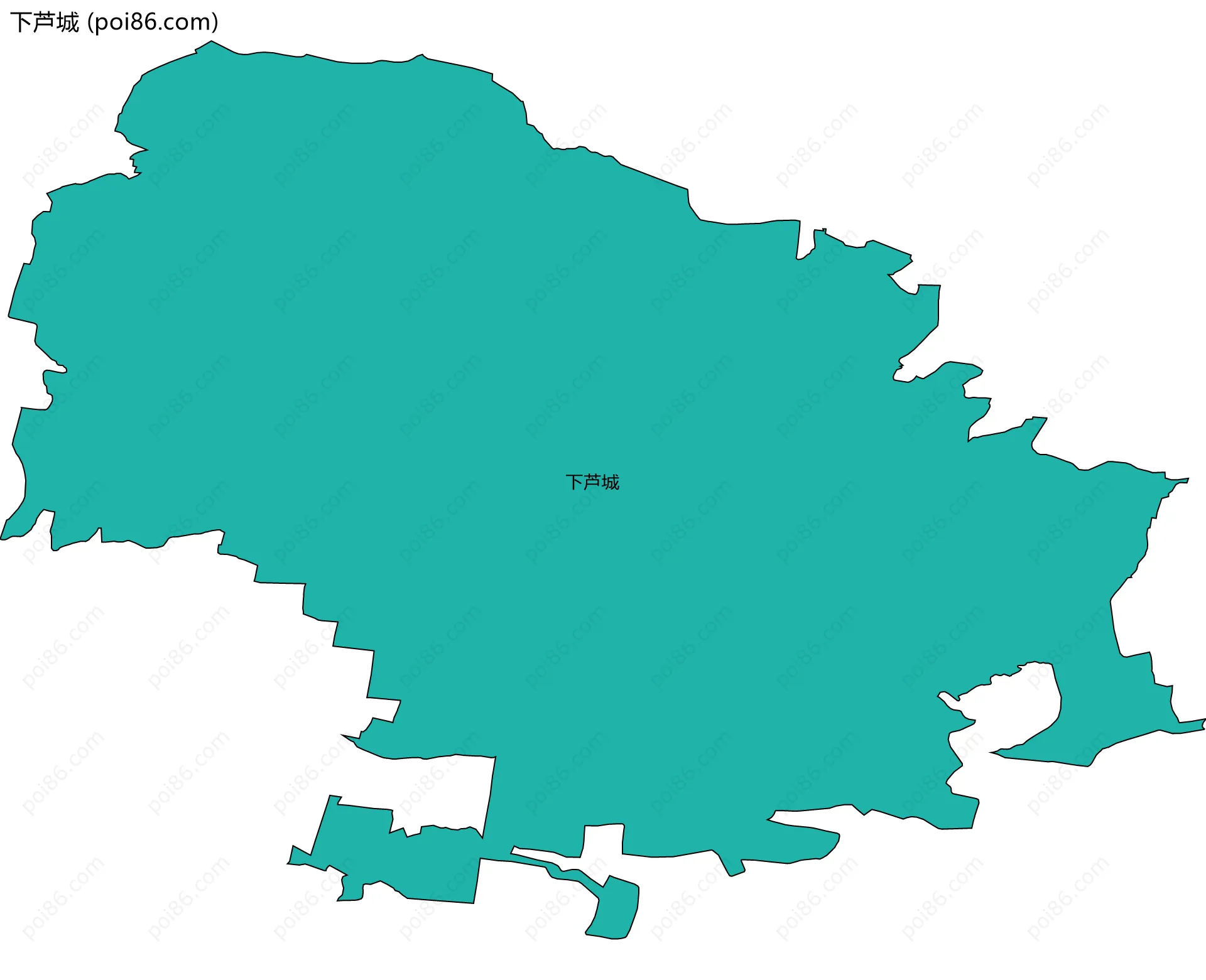 下芦城边界地图