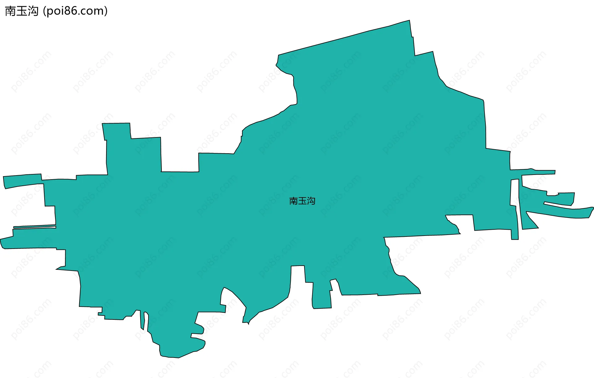 南玉沟边界地图