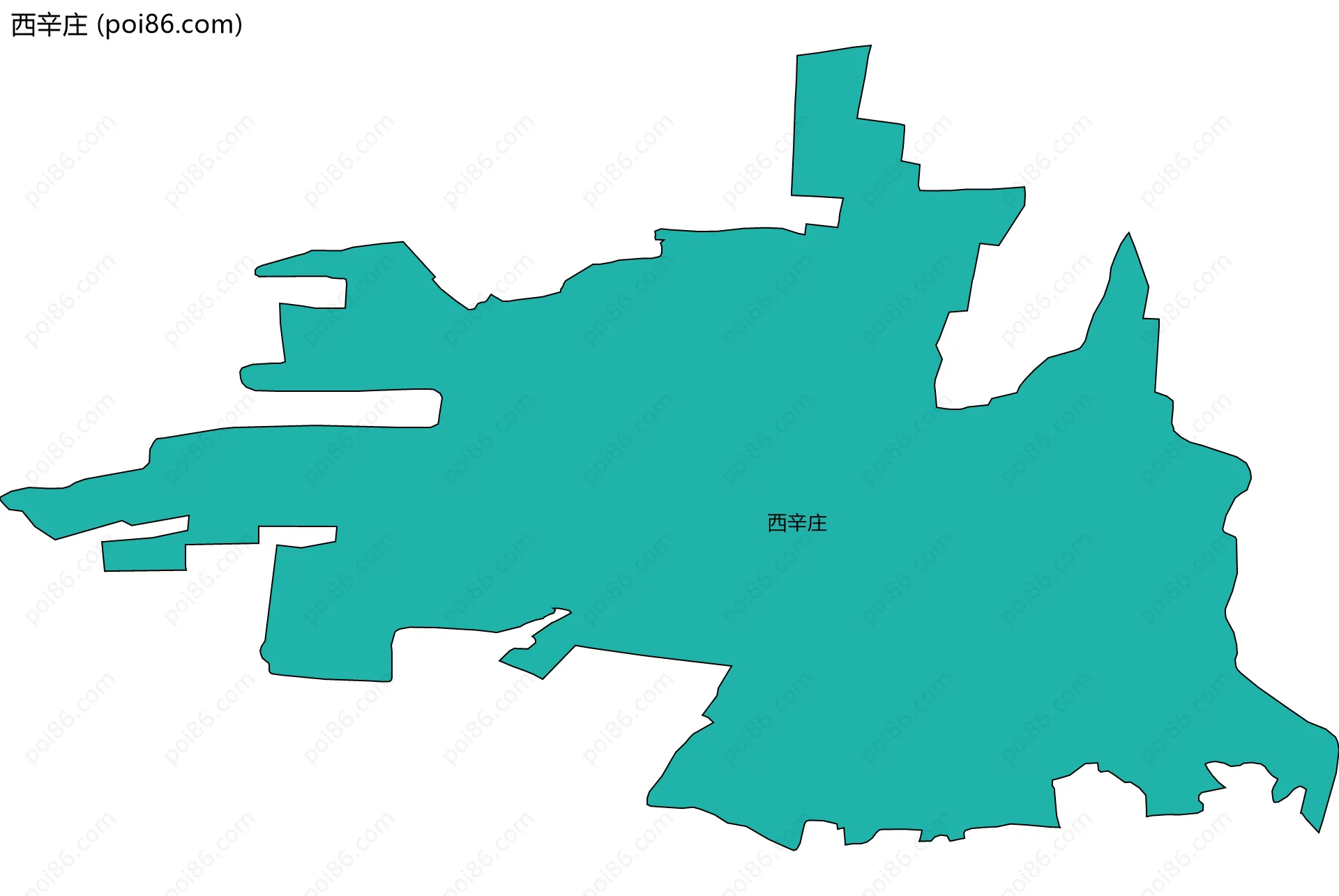 西辛庄边界地图