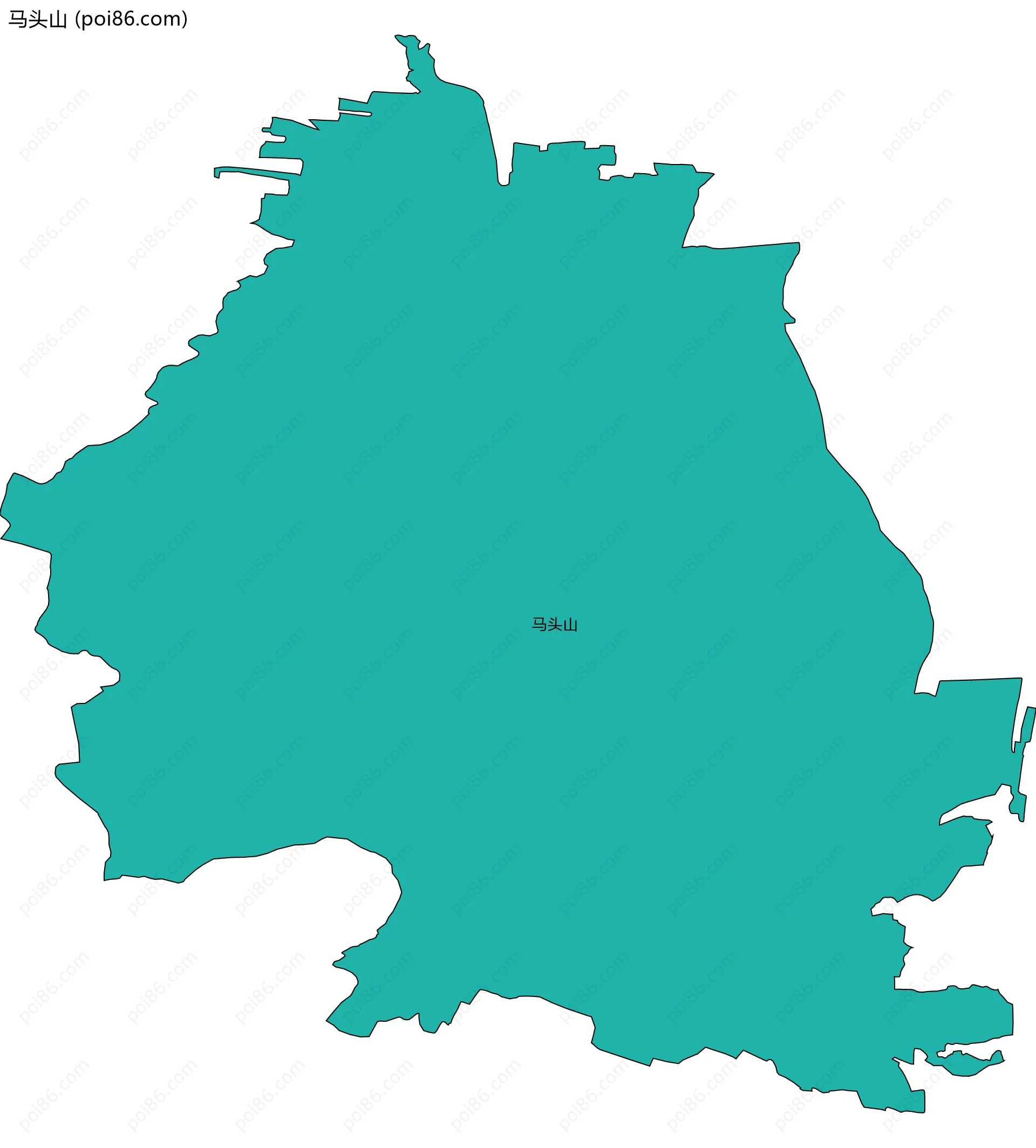 马头山边界地图