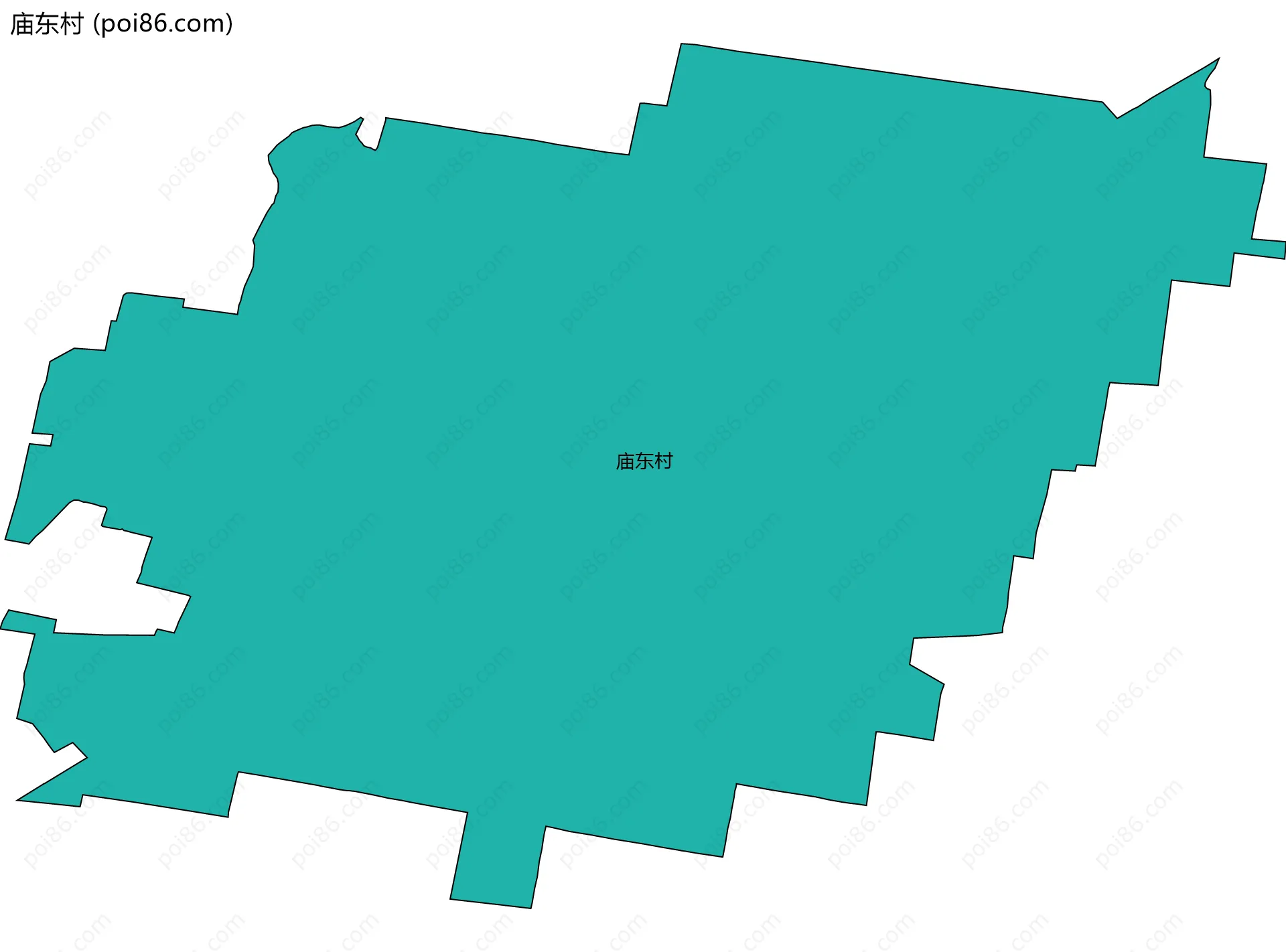 庙东村边界地图