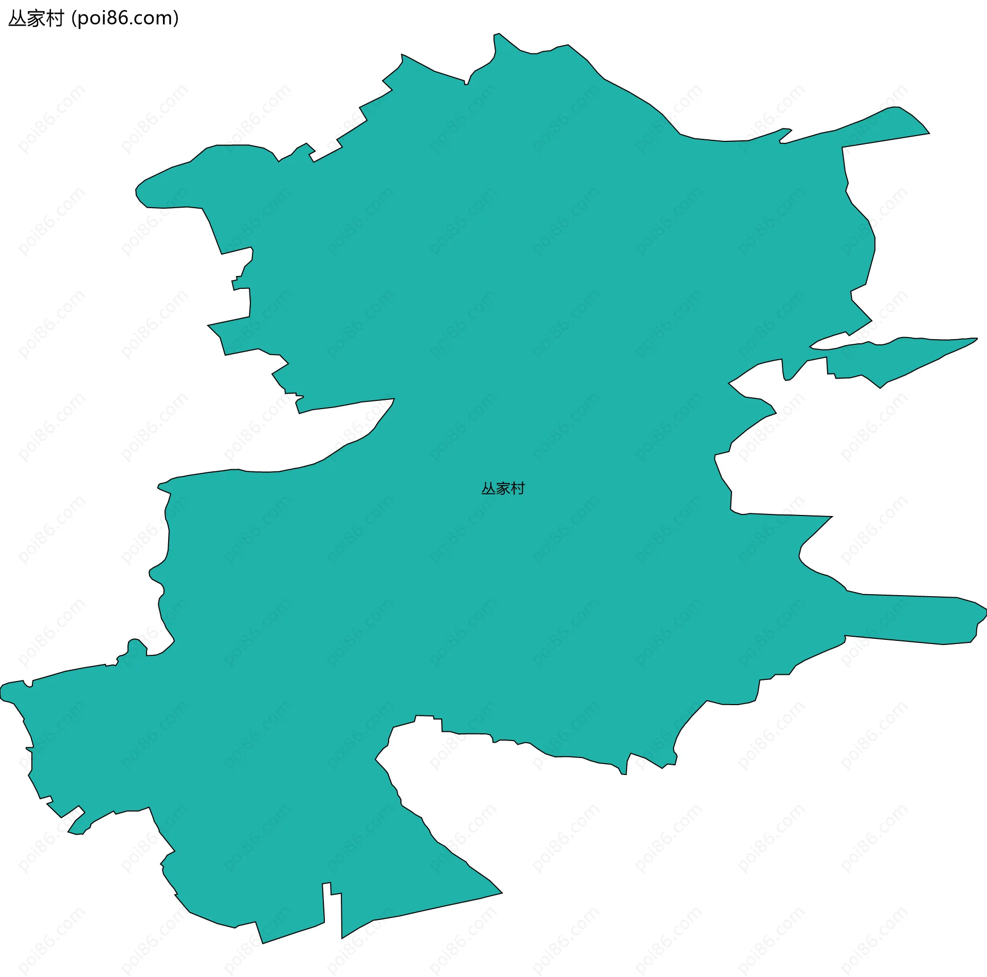 丛家村边界地图
