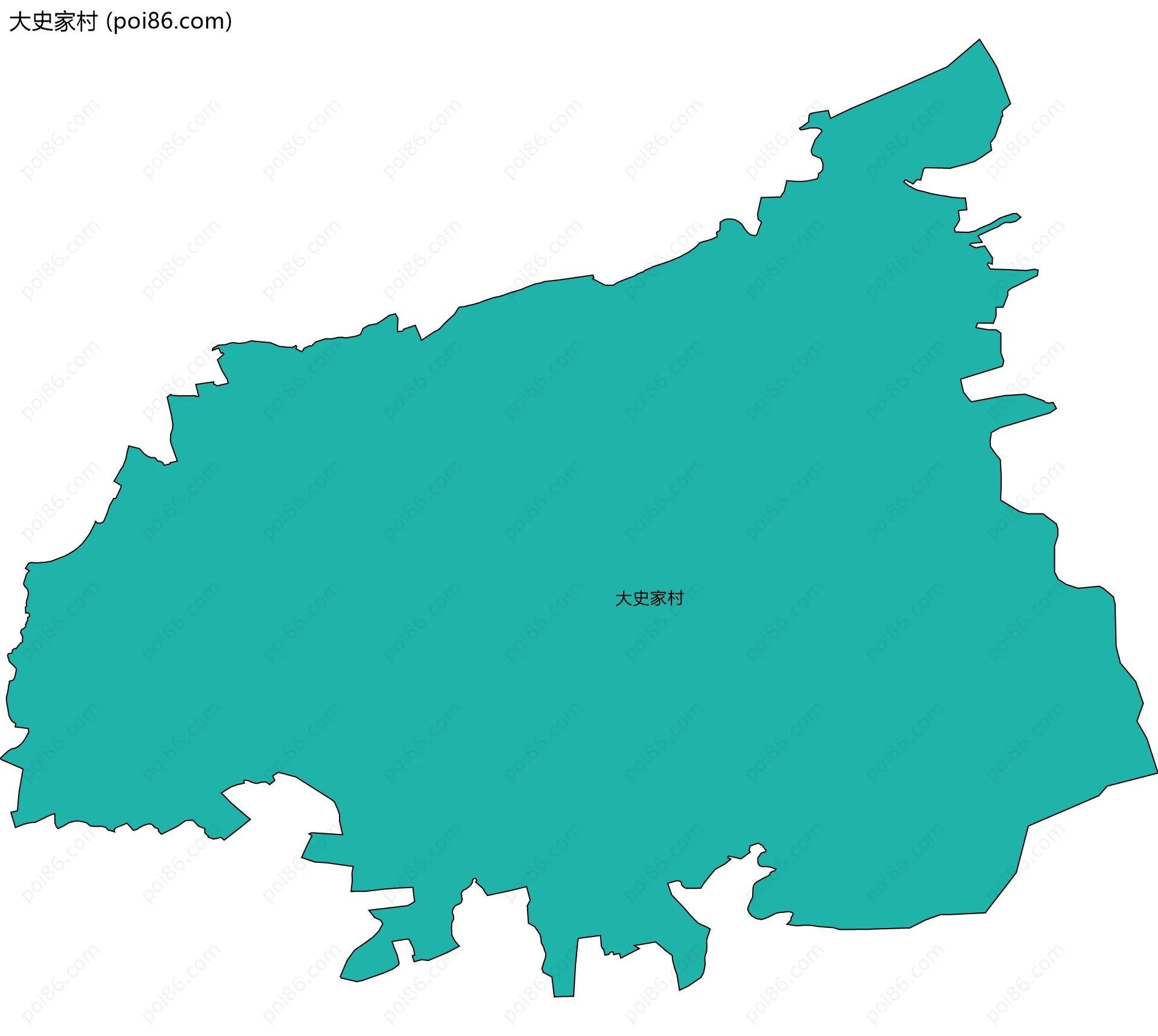 大史家村边界地图