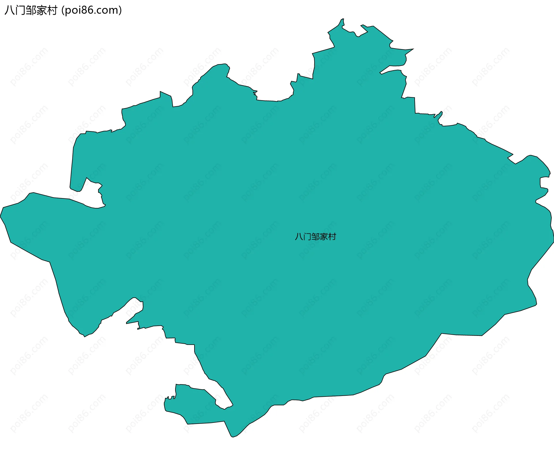 八门邹家村边界地图