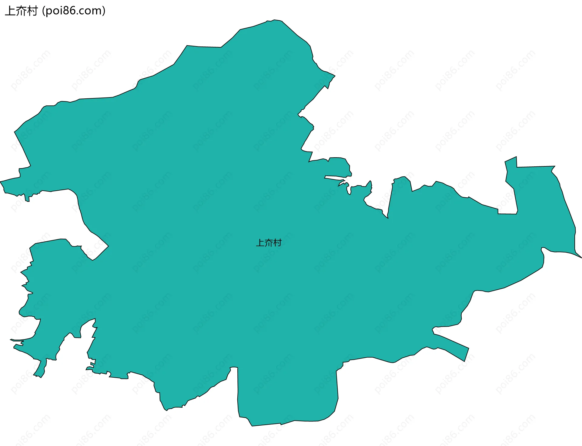上夼村边界地图