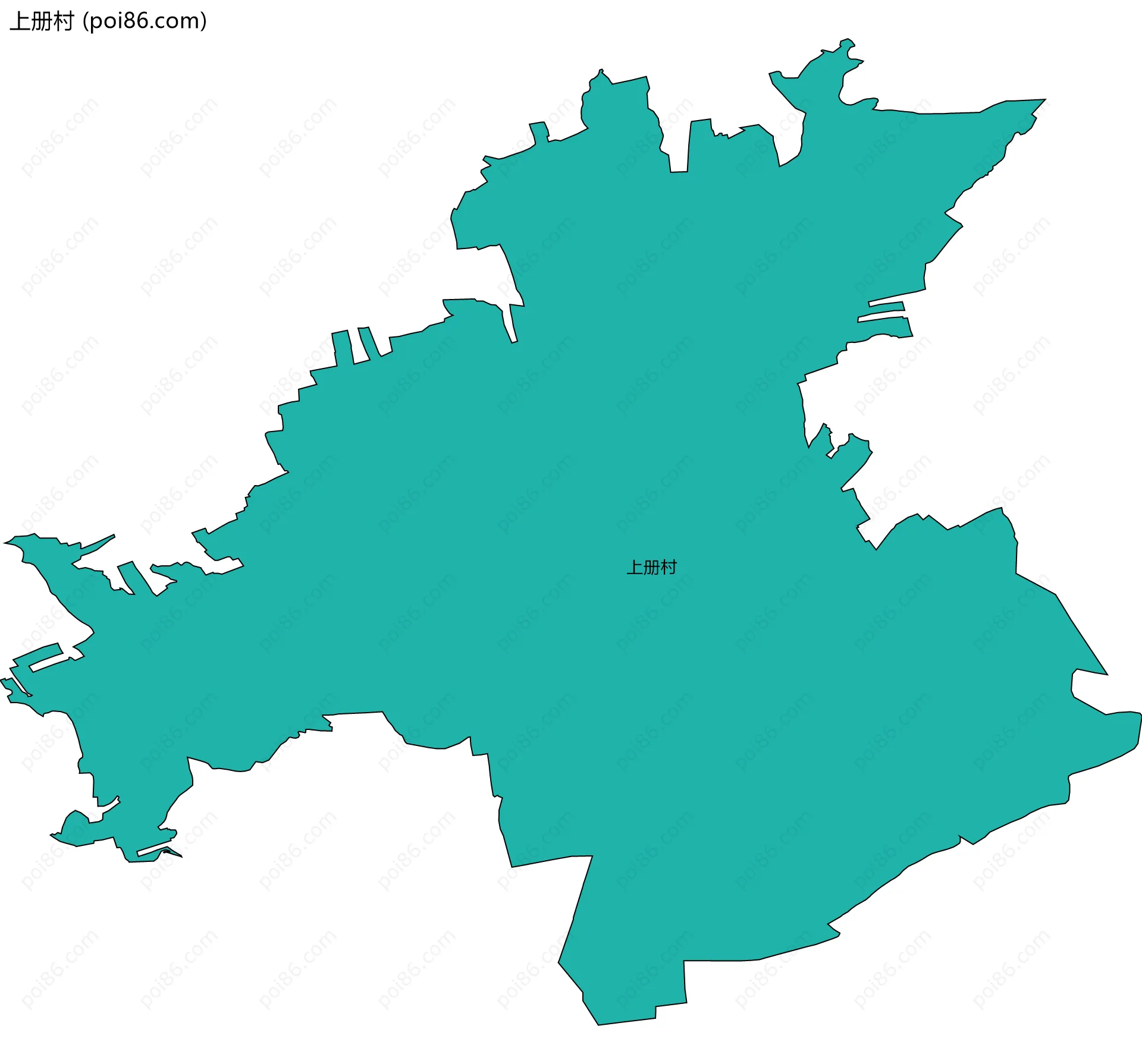 上册村边界地图