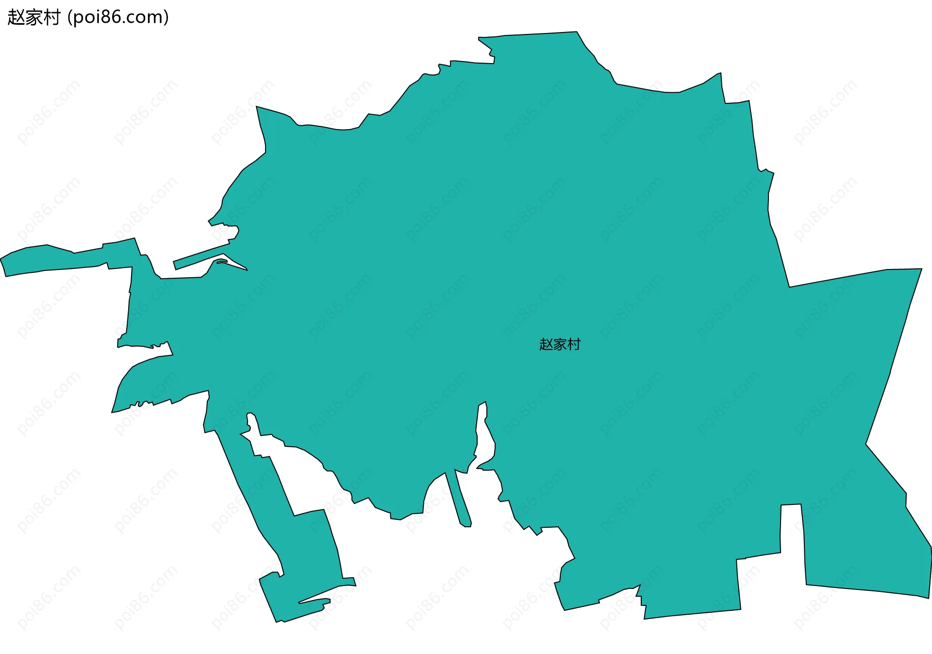 赵家村边界地图
