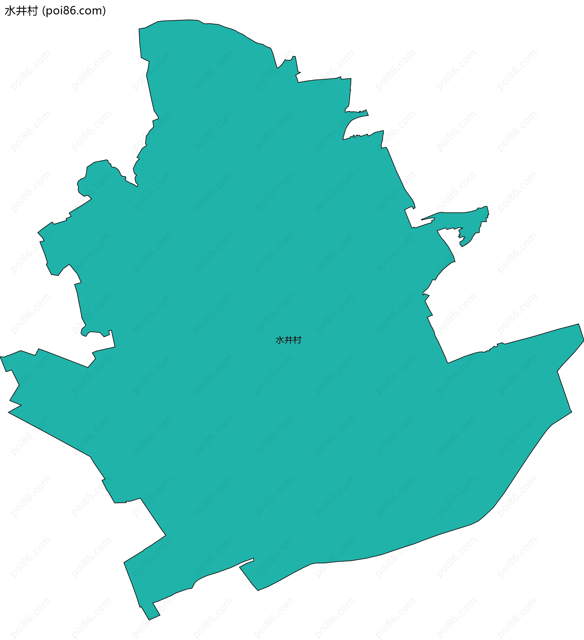 水井村边界地图