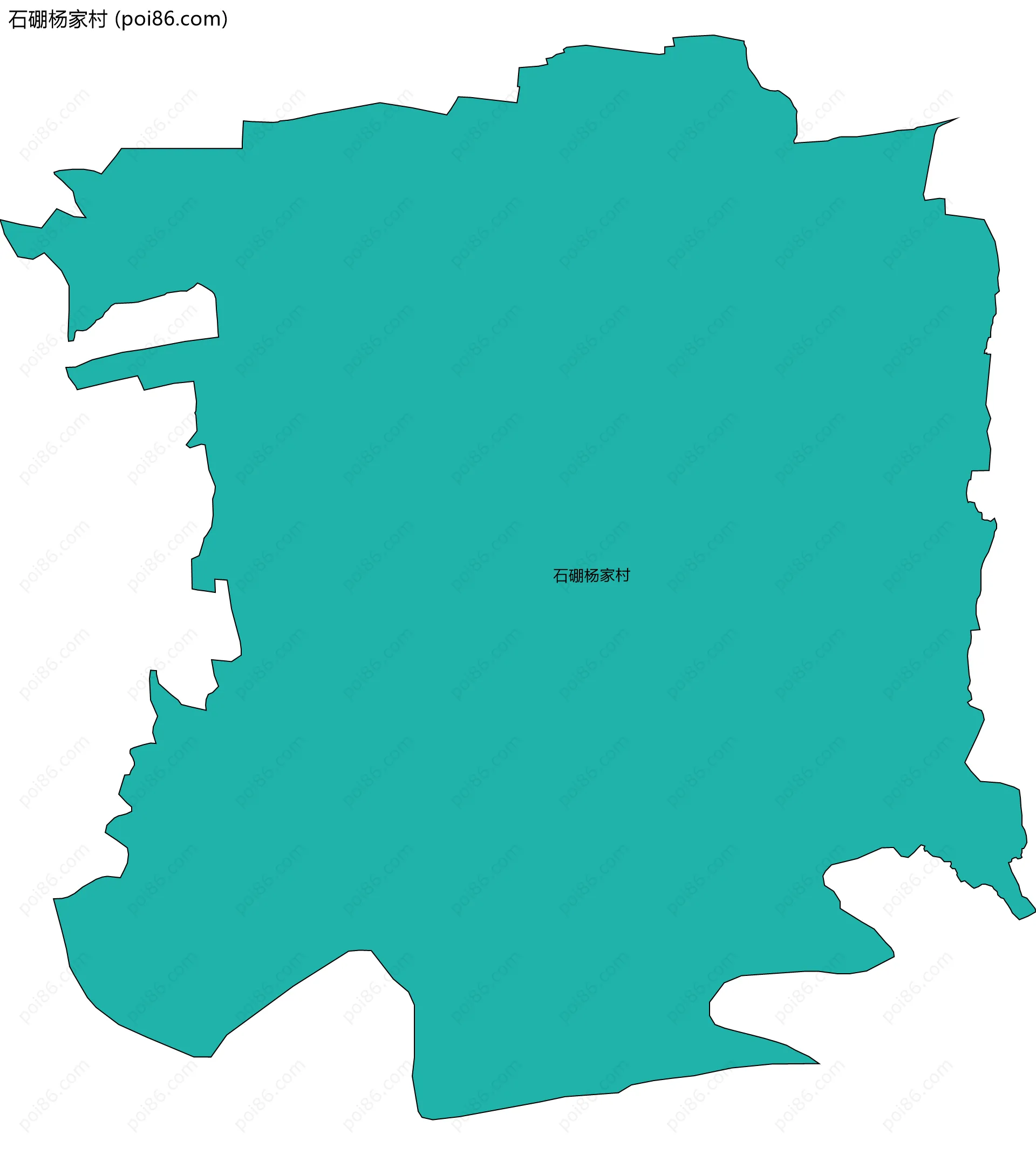 石硼杨家村边界地图