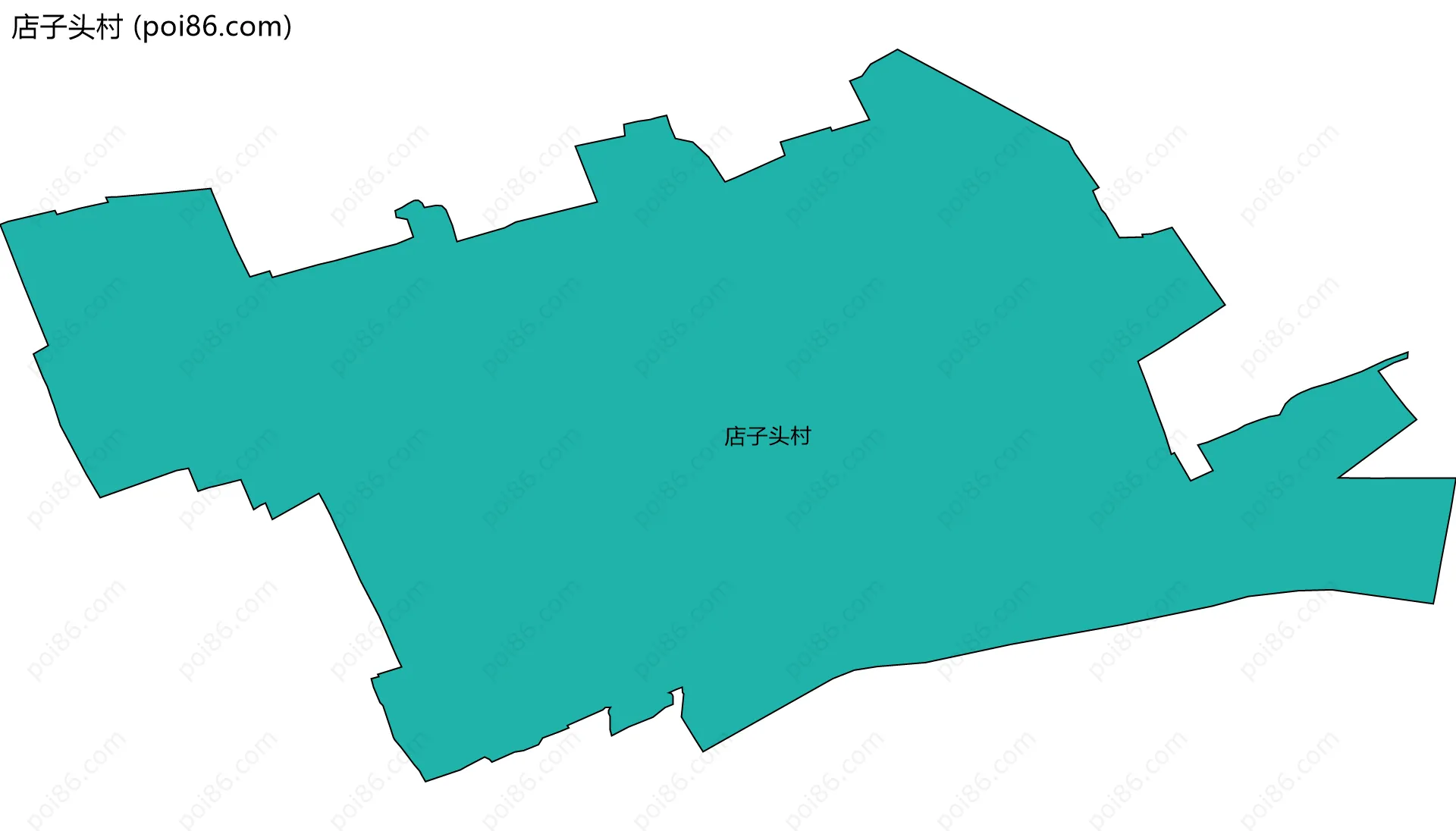 店子头村边界地图