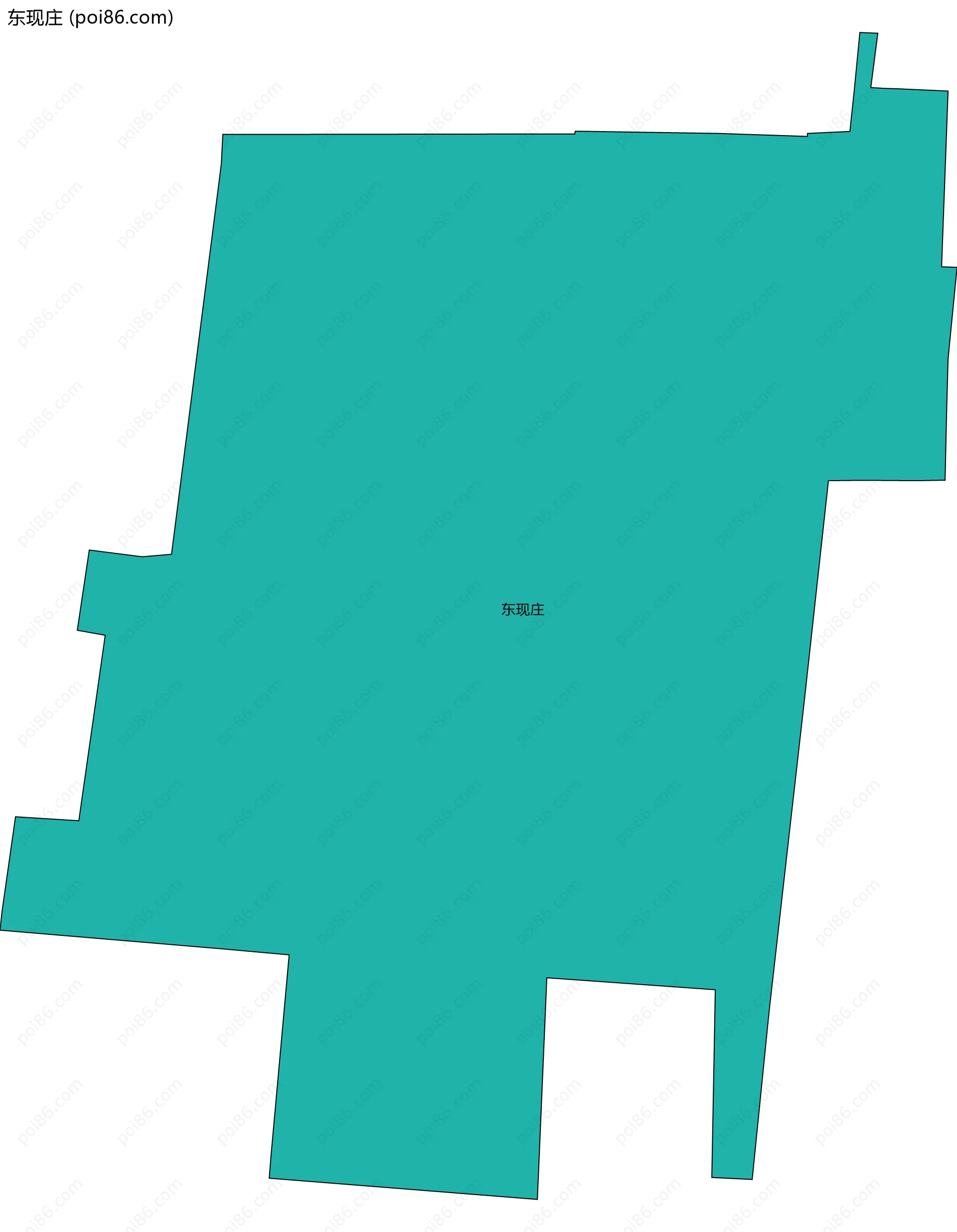 东现庄边界地图