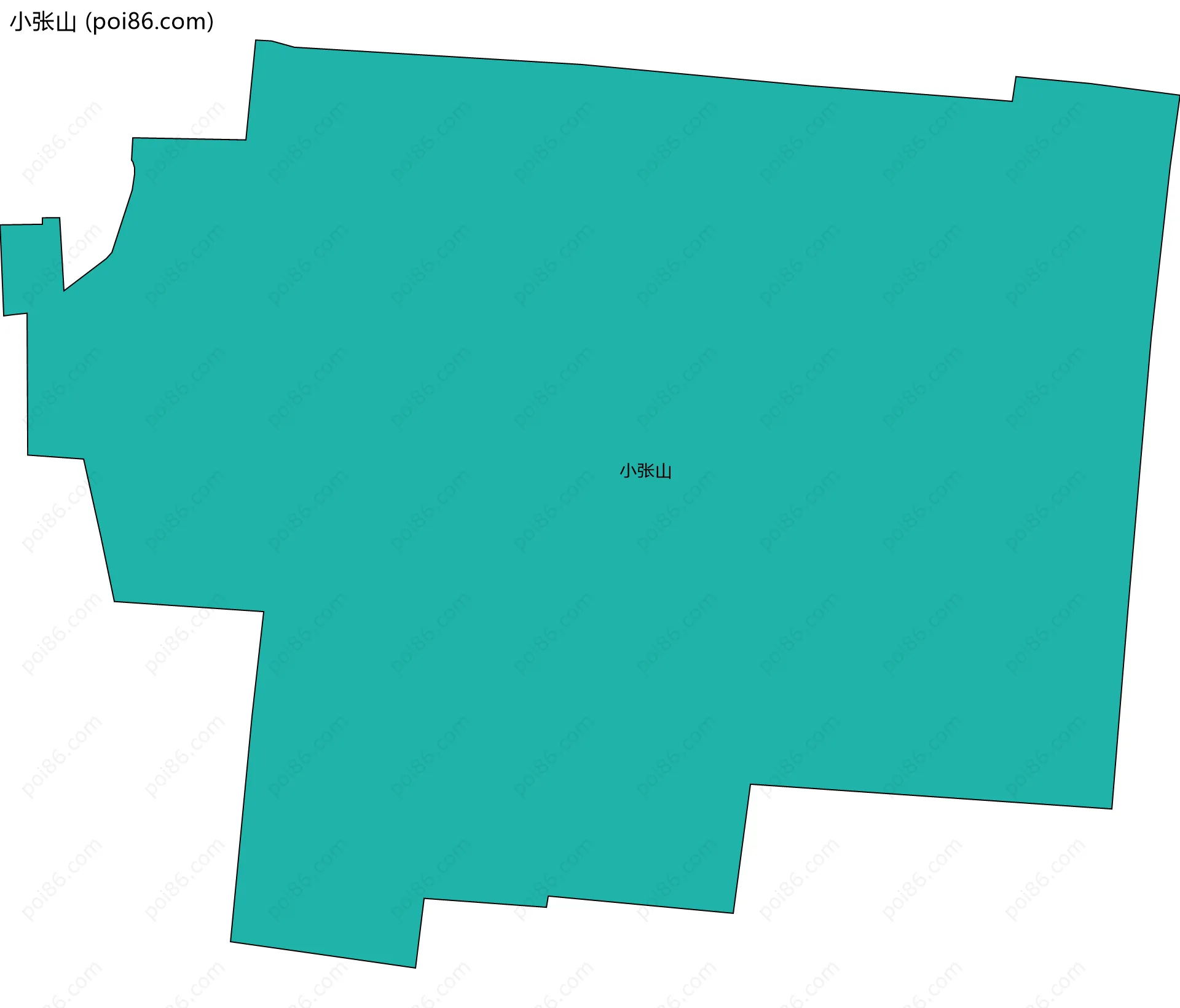 小张山边界地图