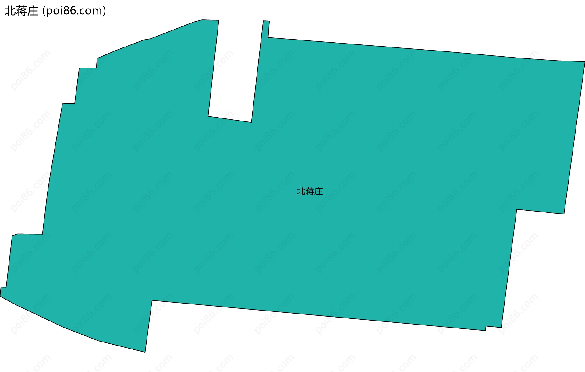 北蒋庄边界地图