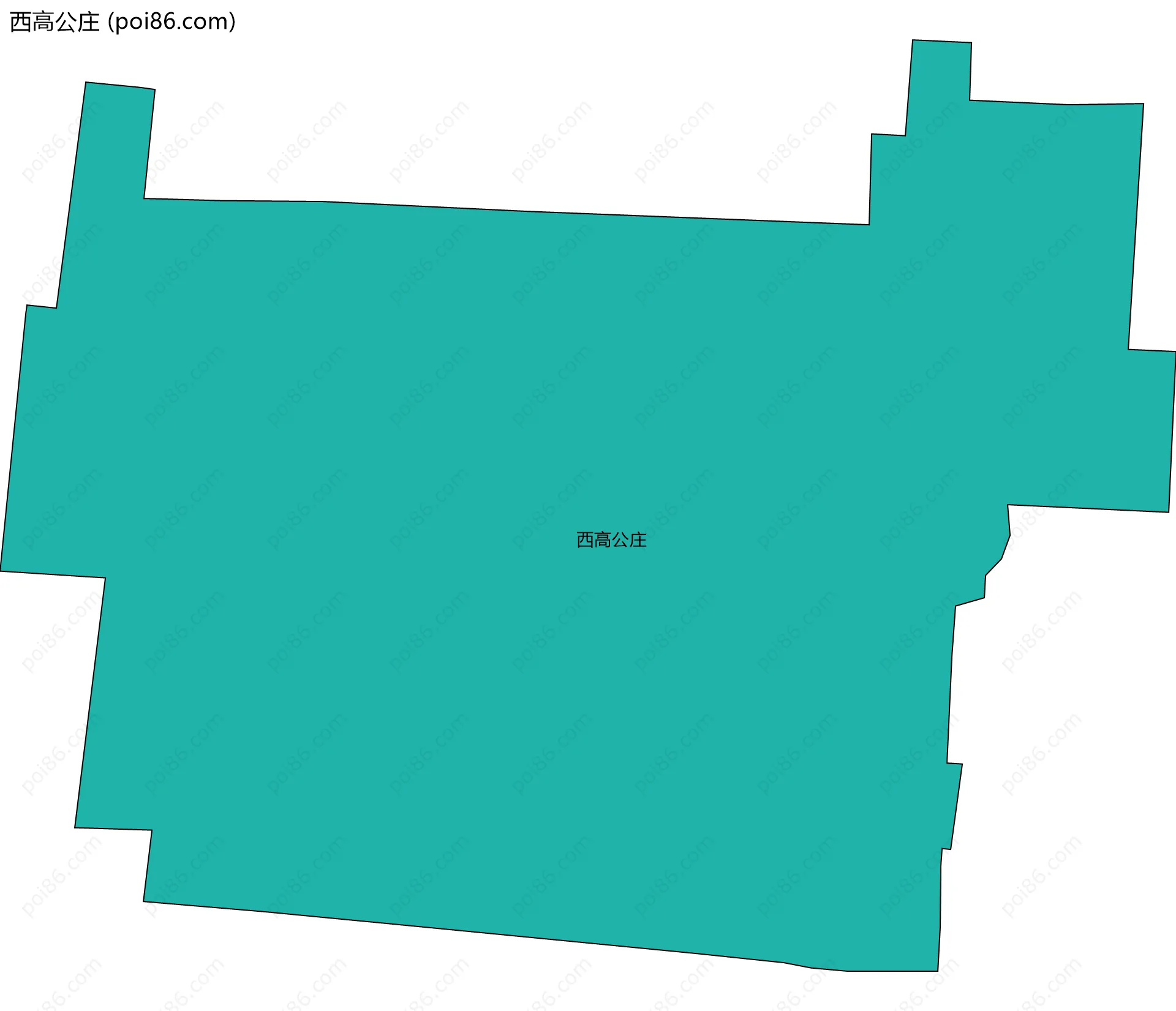 西高公庄边界地图