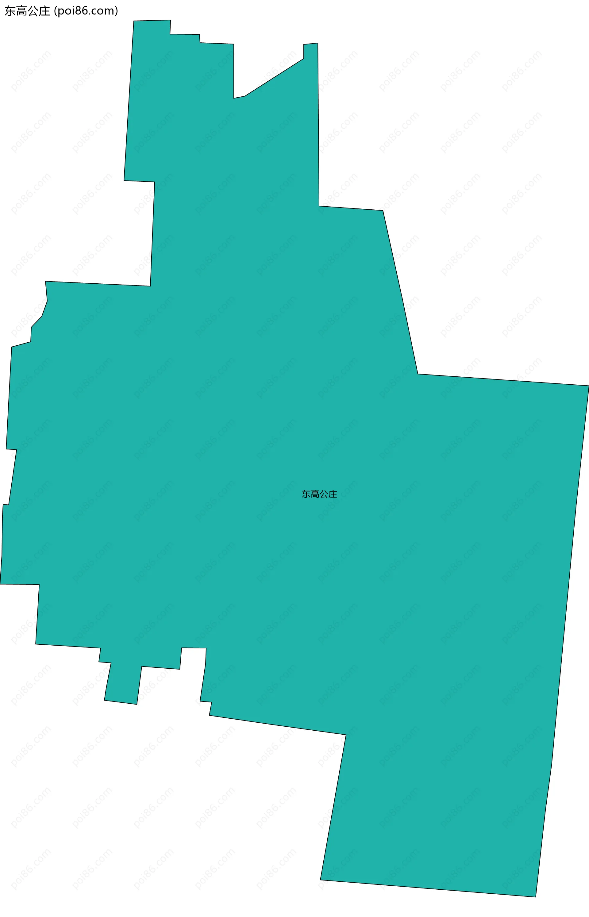 东高公庄边界地图