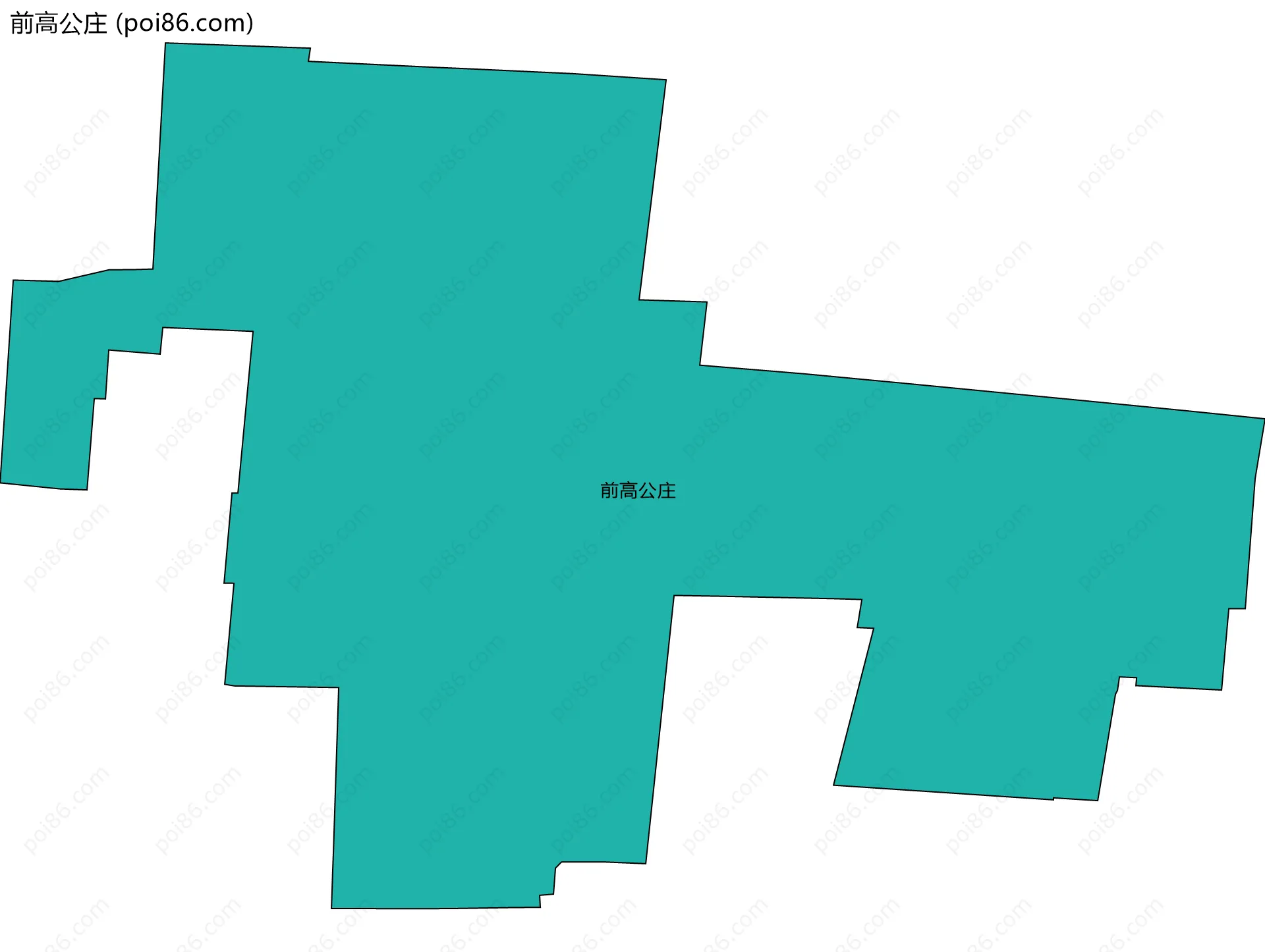 前高公庄边界地图