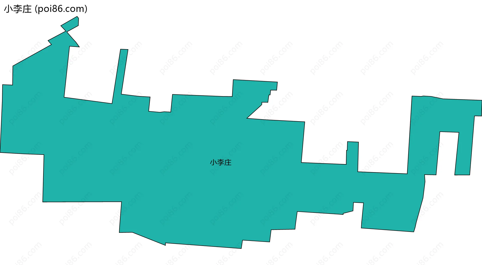 小李庄边界地图