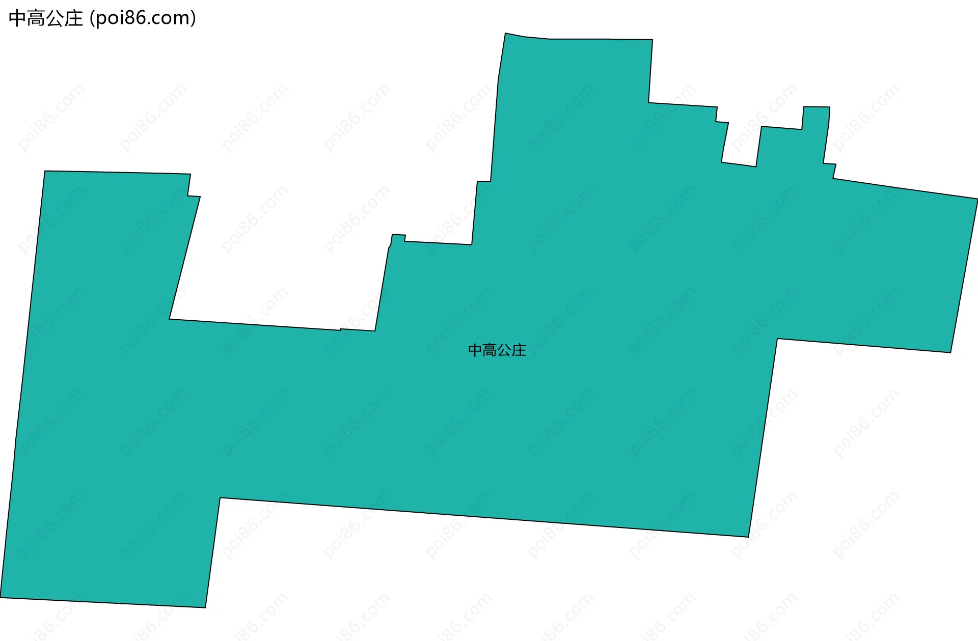 中高公庄边界地图