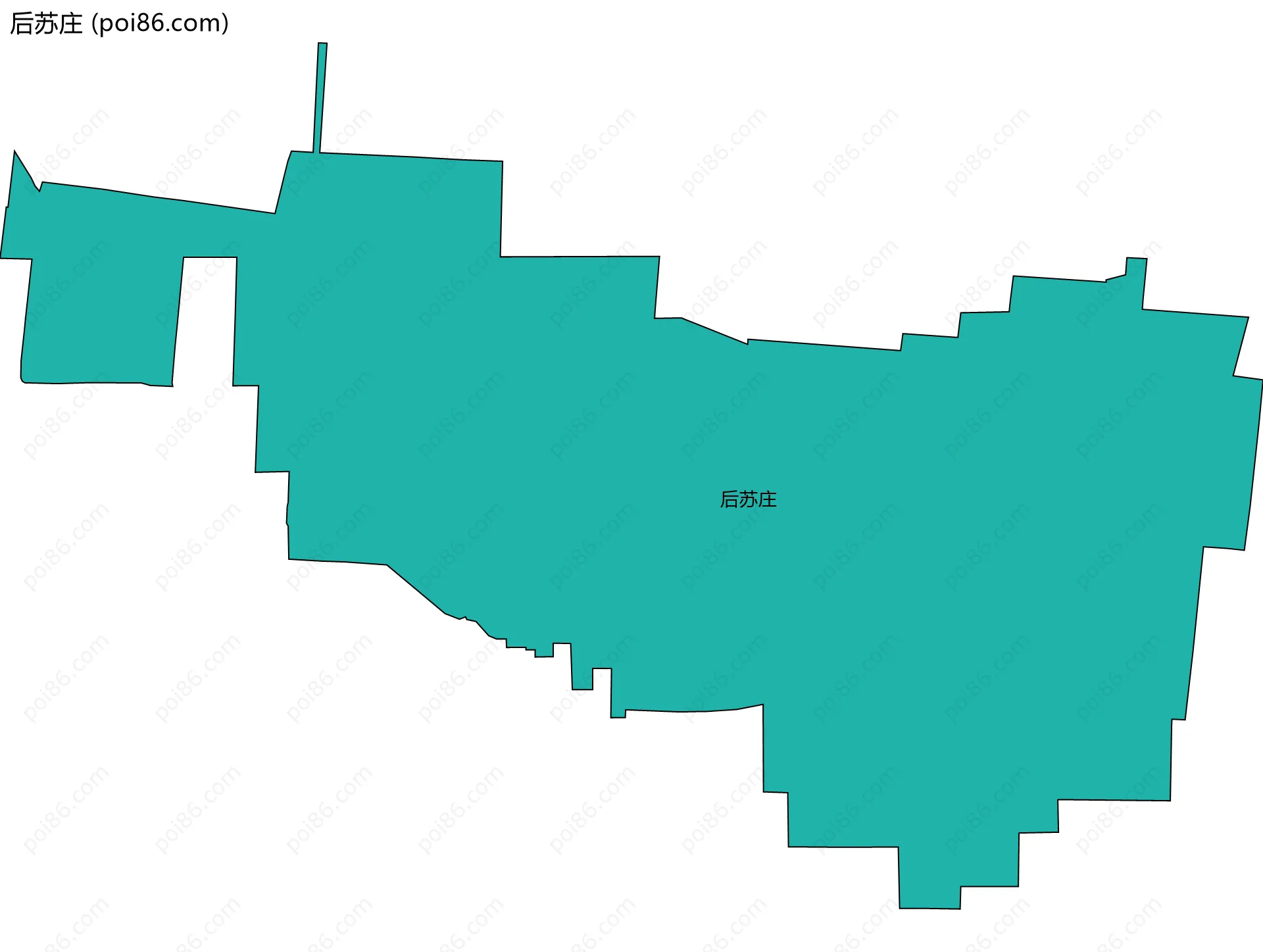 后苏庄边界地图
