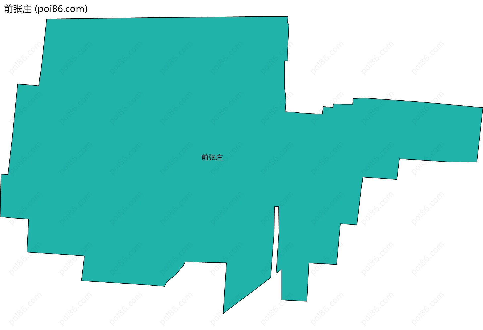 前张庄边界地图