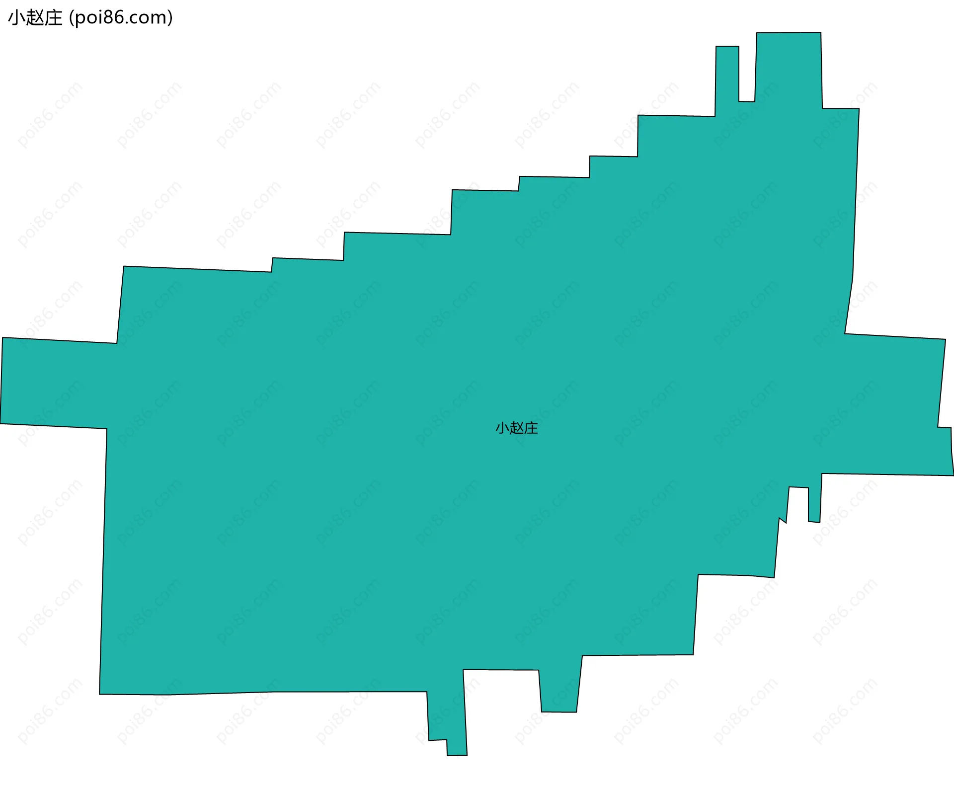 小赵庄边界地图