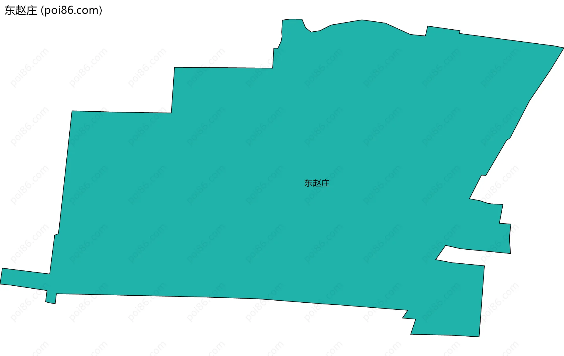 东赵庄边界地图