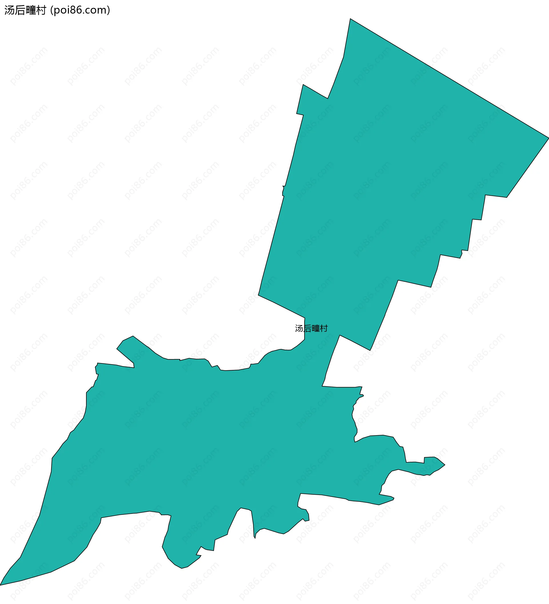 汤后疃村边界地图