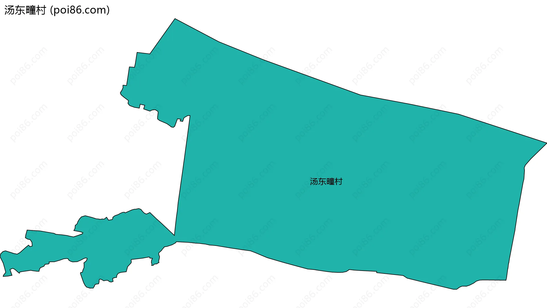 汤东疃村边界地图