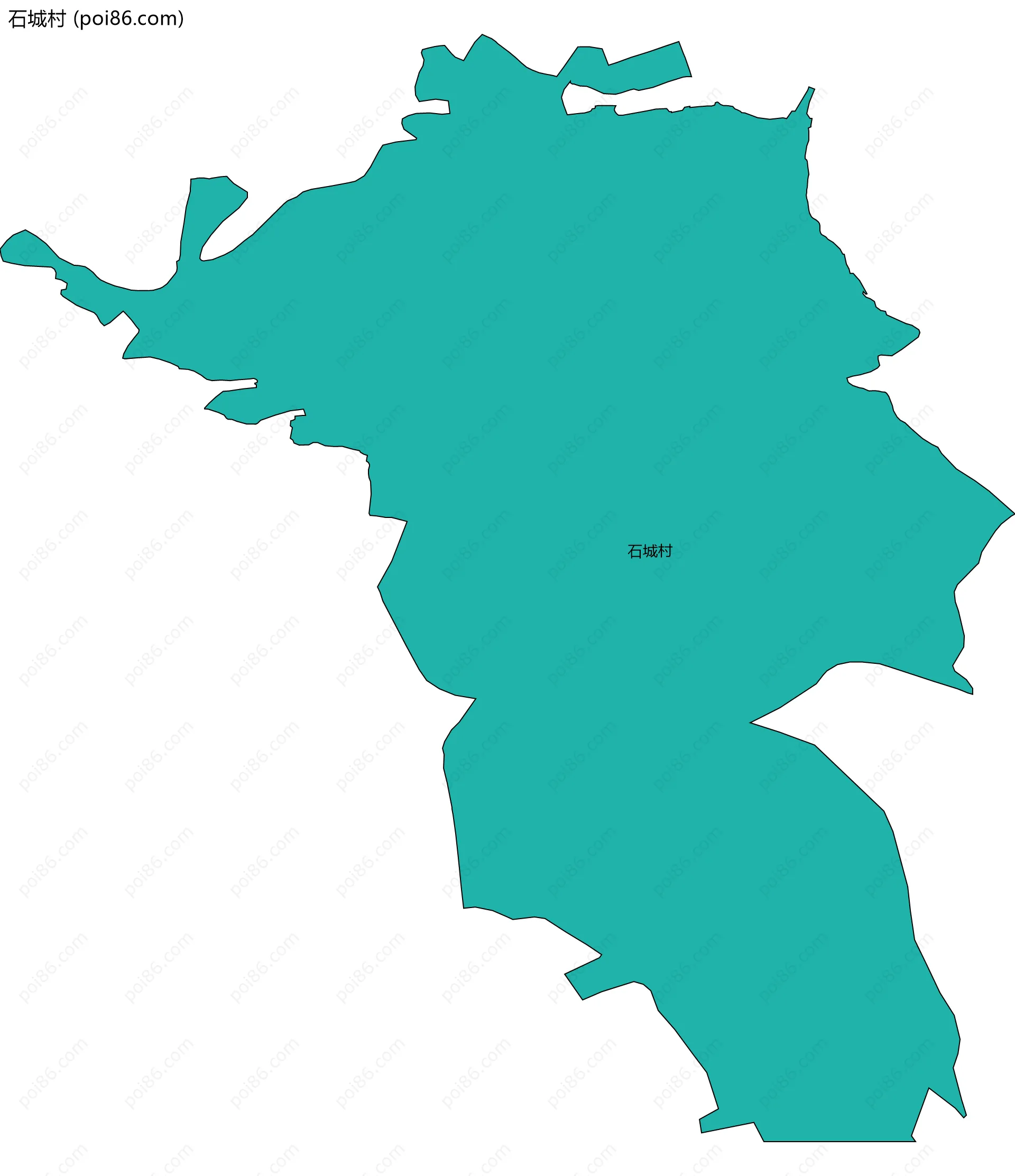 石城村边界地图