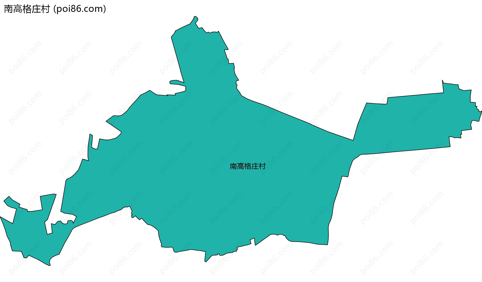 南高格庄村边界地图