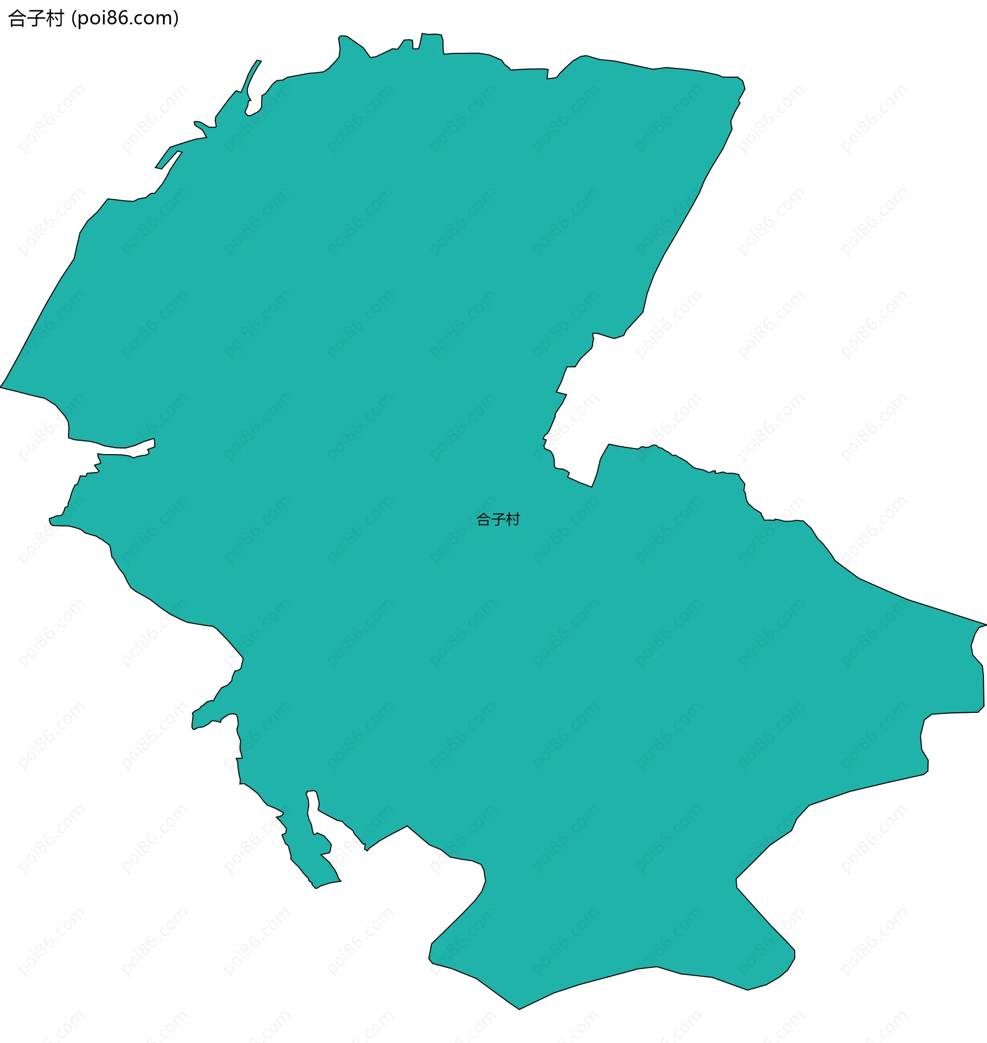 合子村边界地图