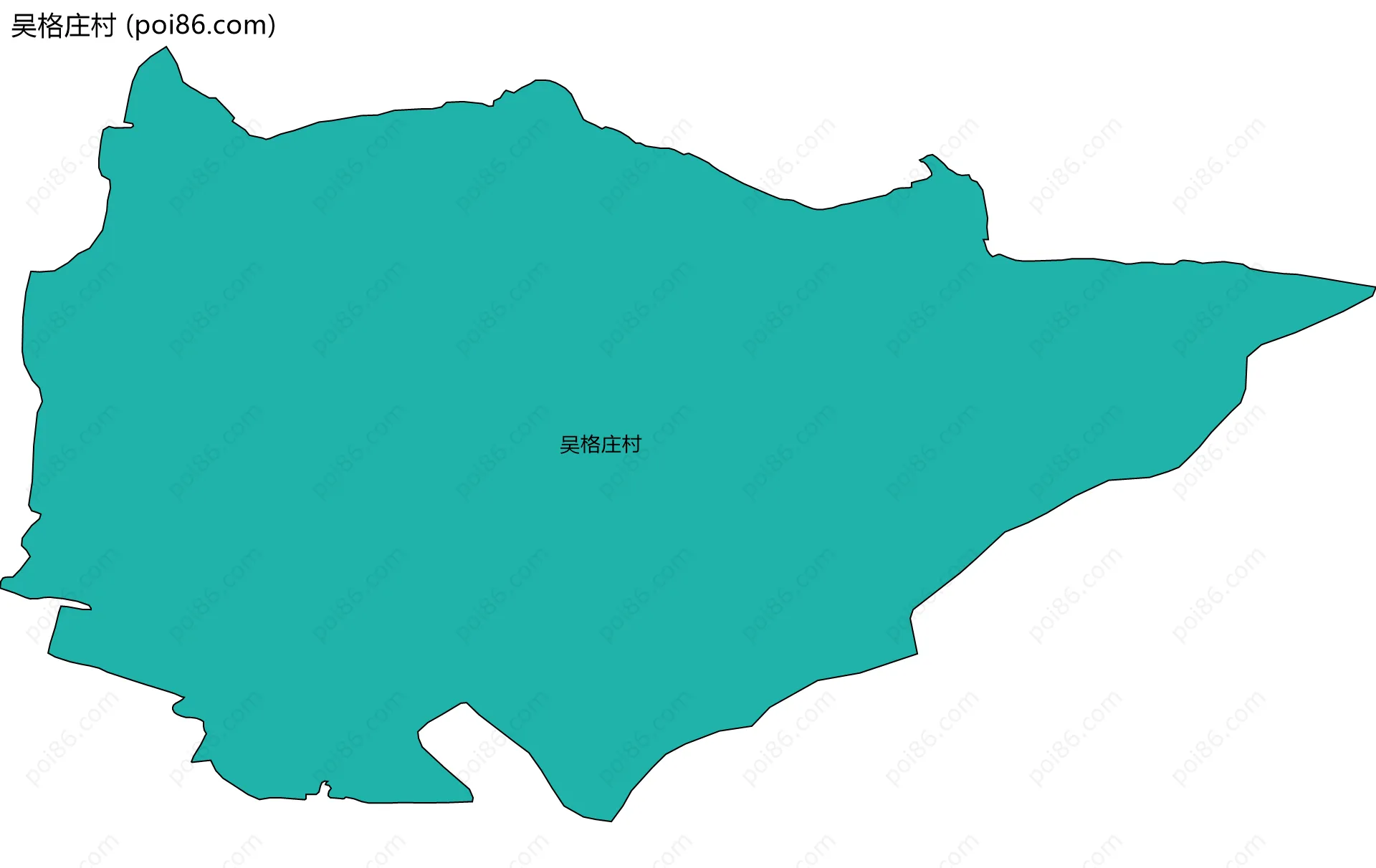 吴格庄村边界地图