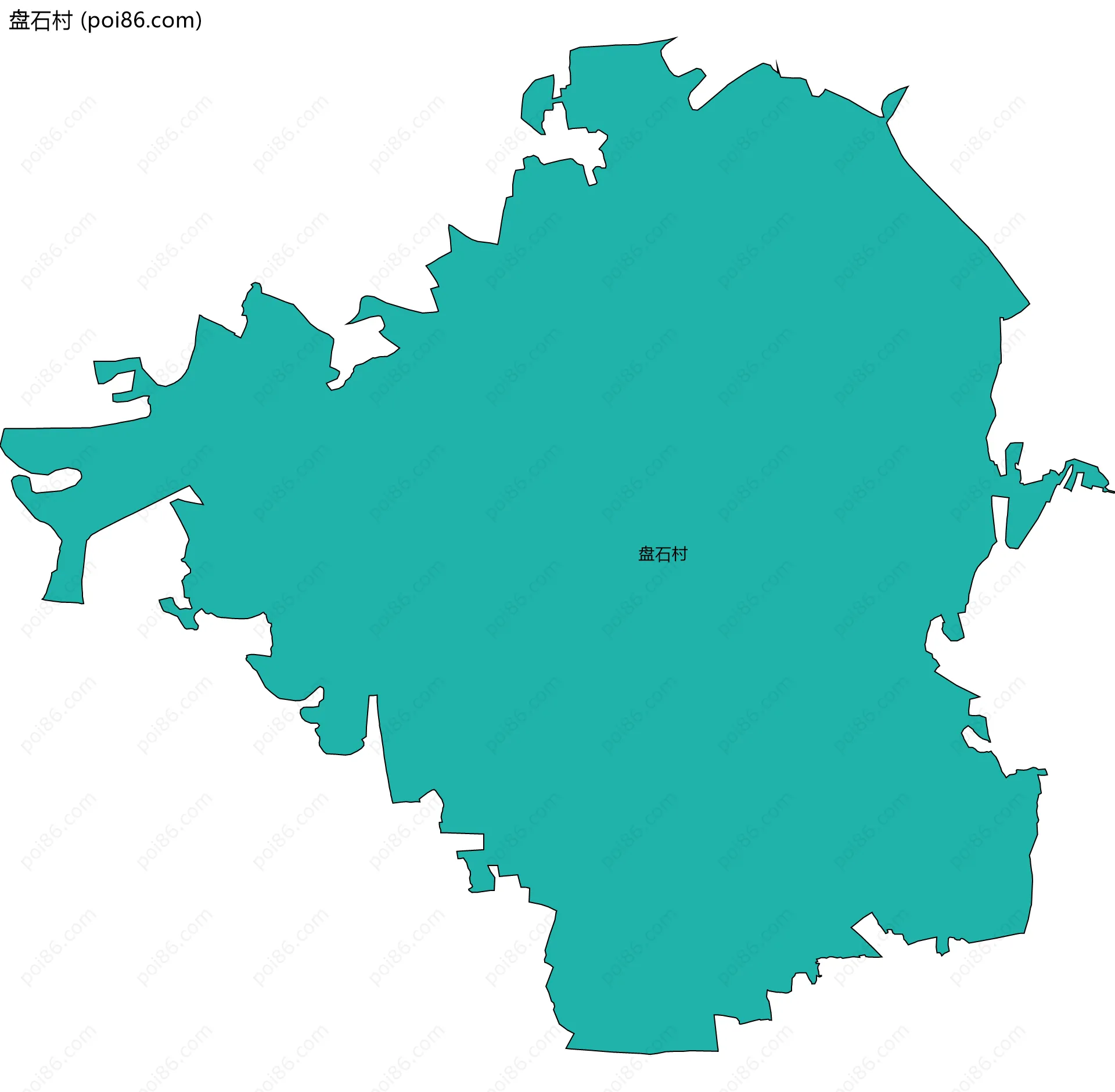盘石村边界地图