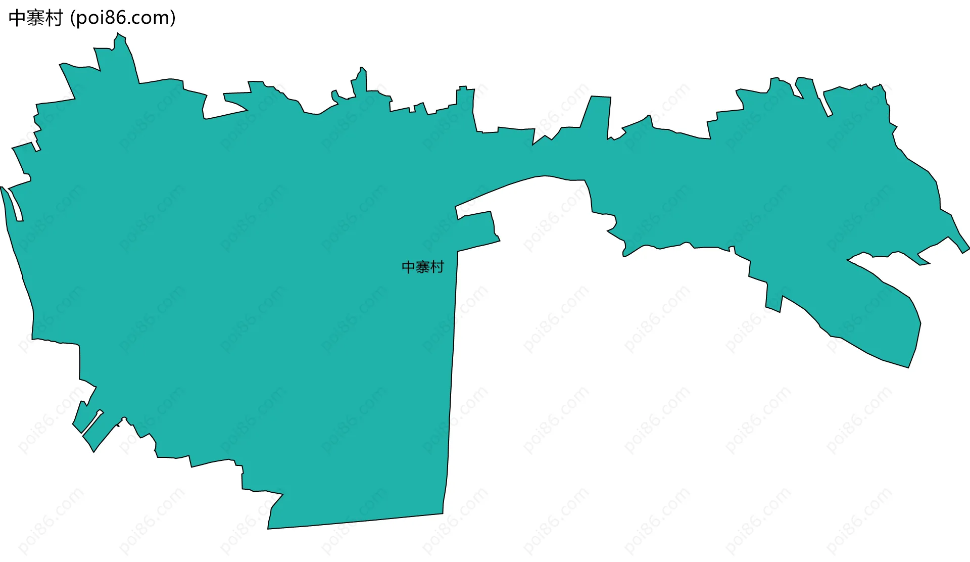 中寨村边界地图