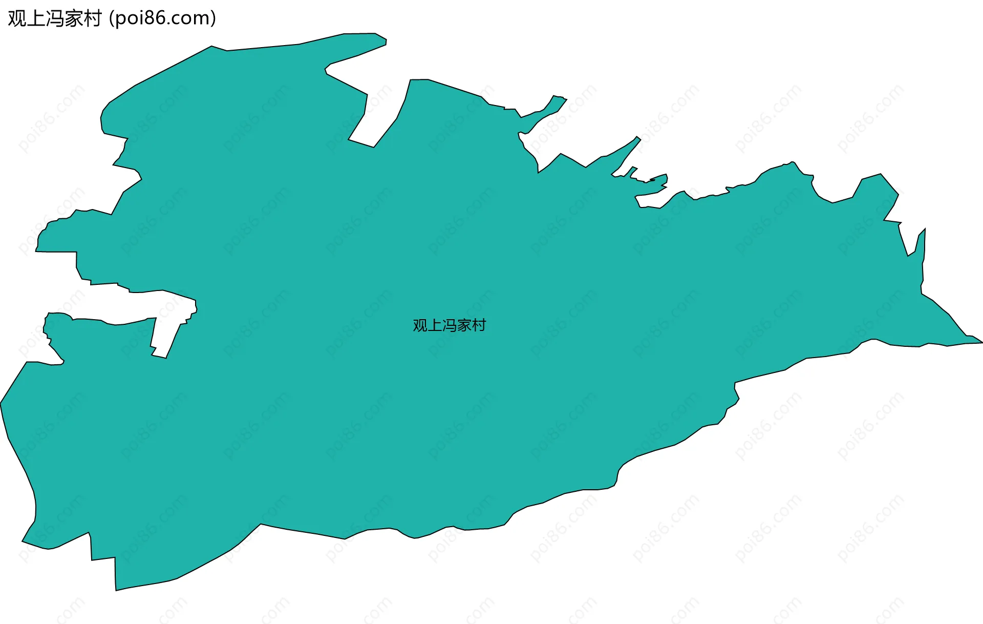 观上冯家村边界地图