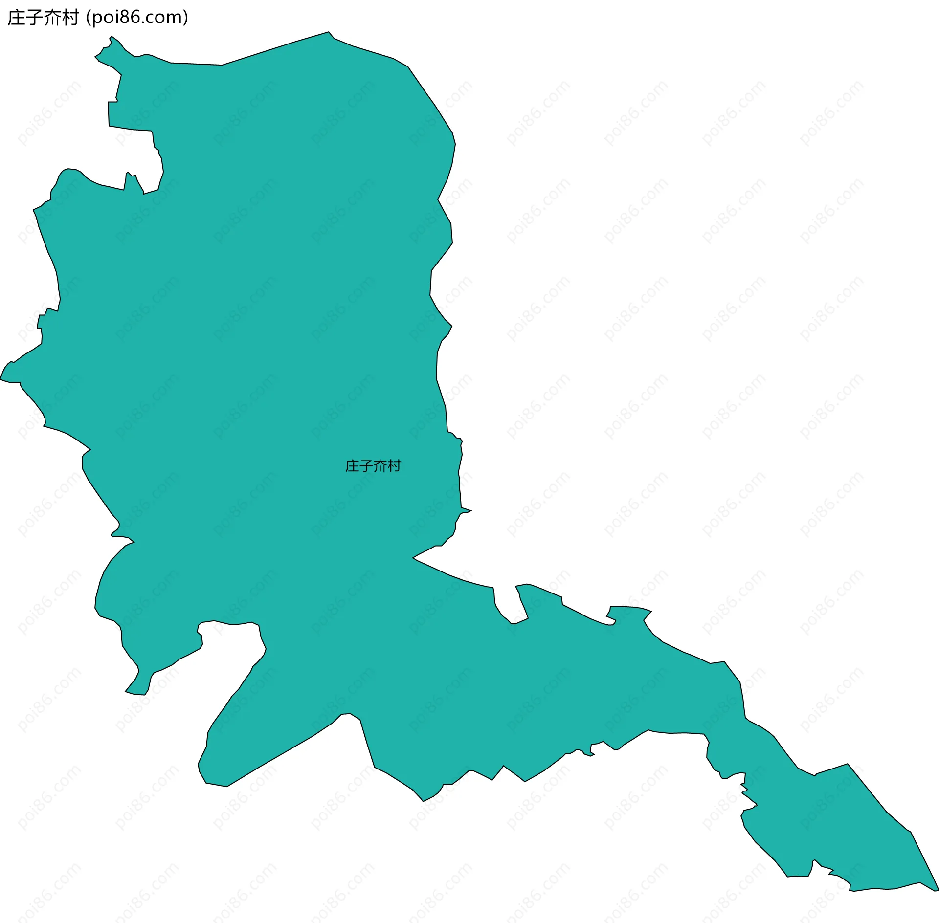 庄子夼村边界地图